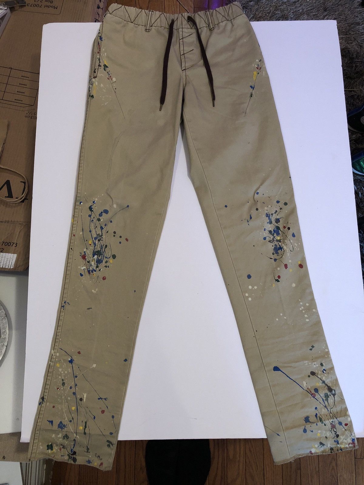 image of Number N Ine Number (N)Ine Paint in Beige, Men's (Size 30)