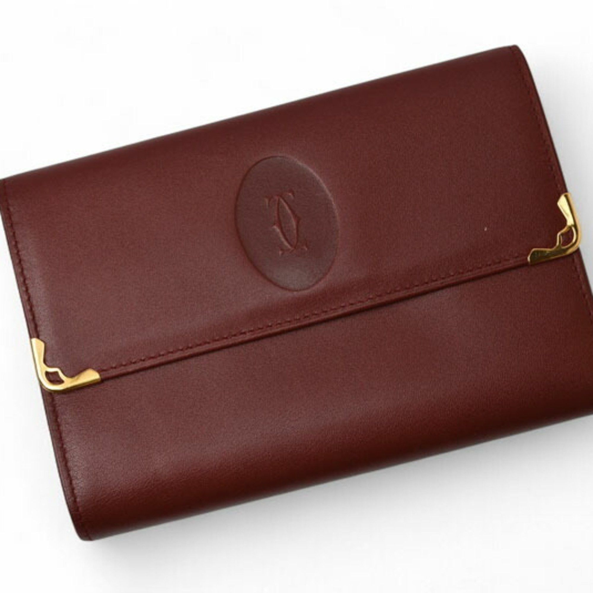 Cartier Cartier Must de tri-fold wallet in Bordeaux Size ONE SIZE - 3 Thumbnail