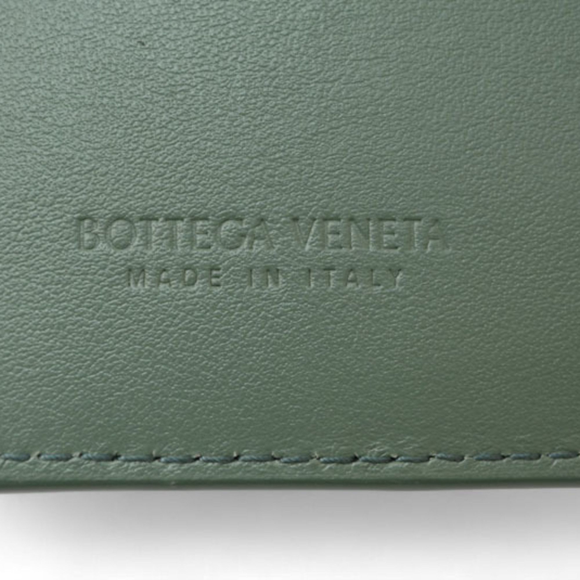 Bottega Veneta Bottega Veneta Bifold Mini Wallet 707601 Intrecciato Mint Green Size ONE SIZE - 12 Thumbnail
