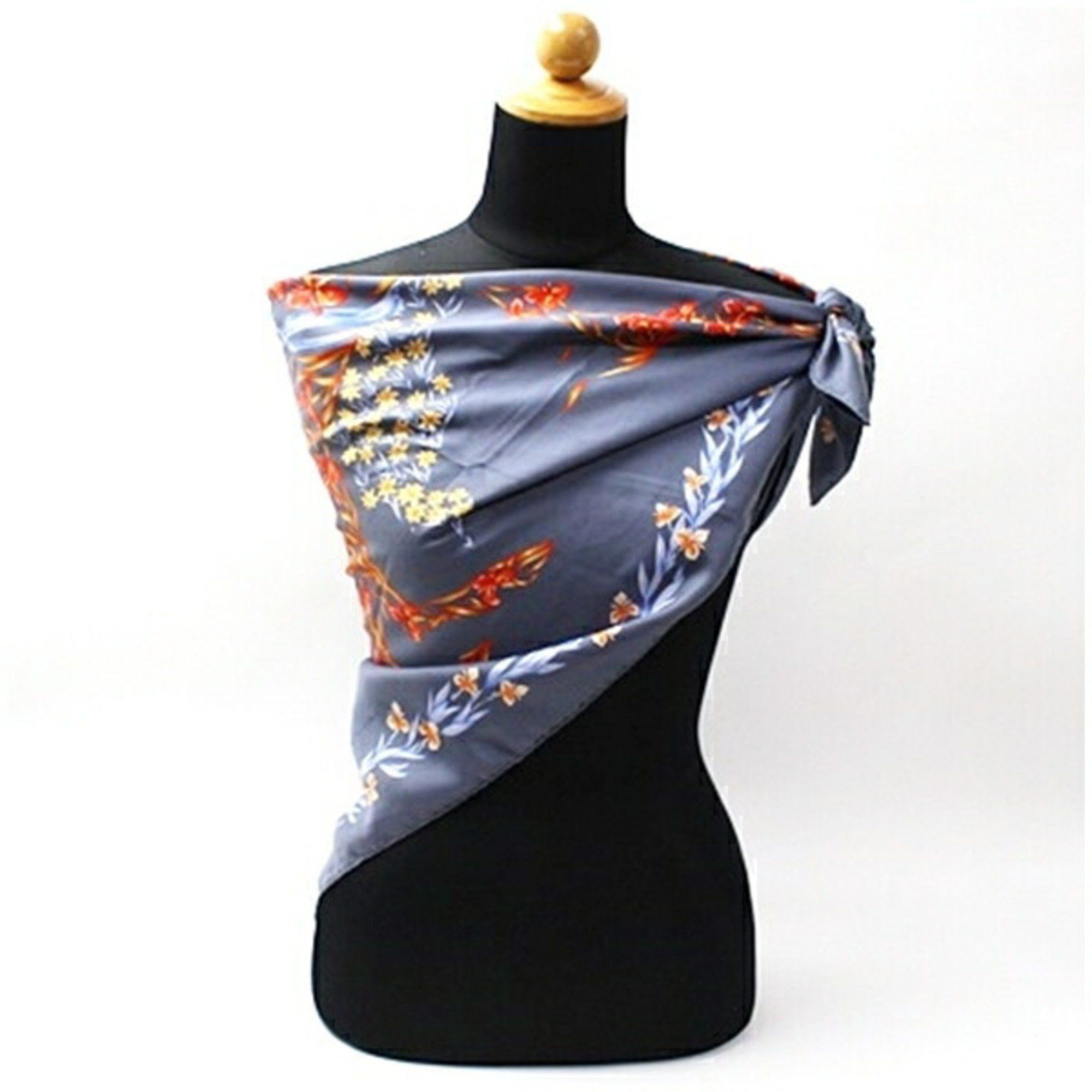 Hermes Hermes Silk Scarf/Muffler Carré 90 Flowering Horse HERMES Women's Size ONE SIZE - 3 Thumbnail