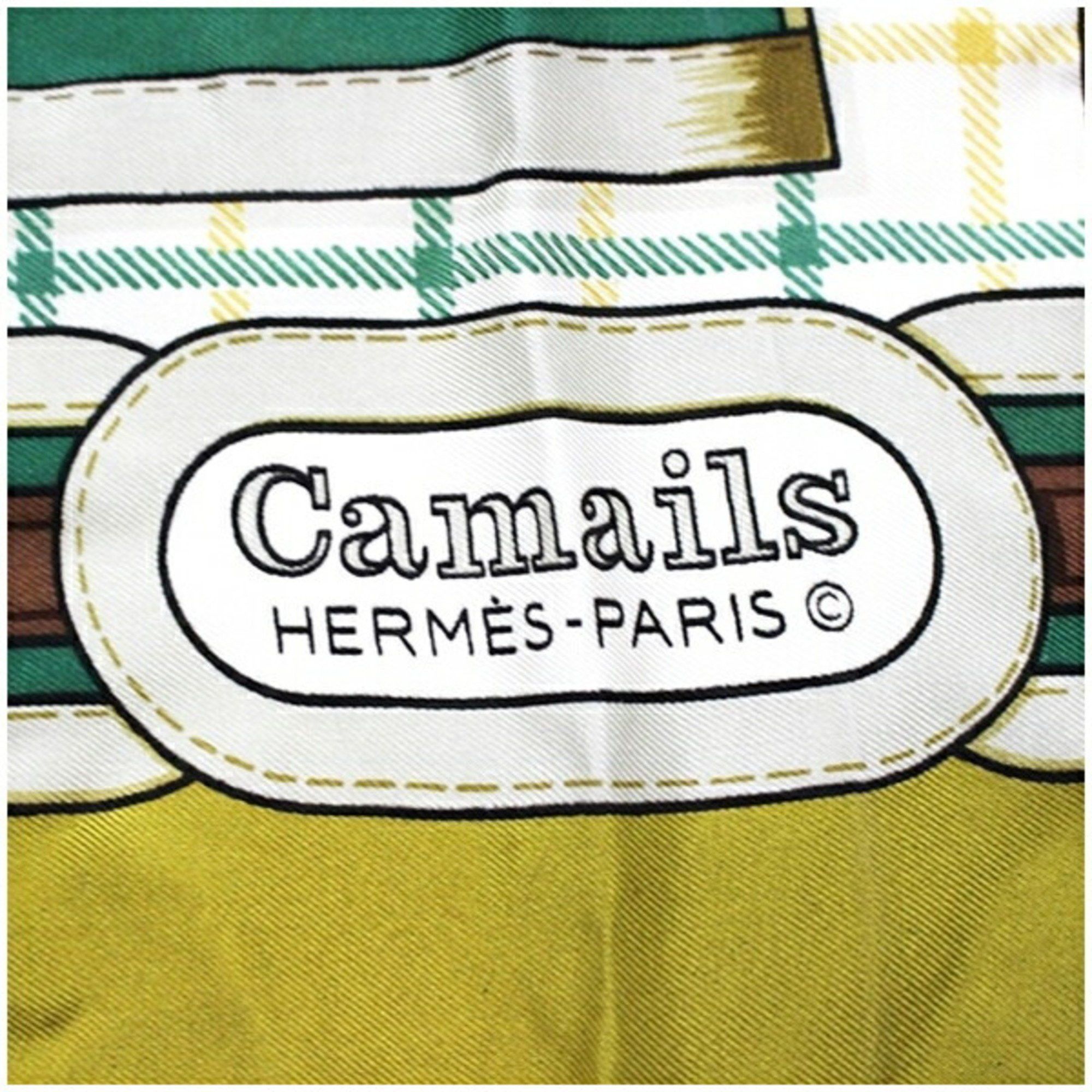 Hermes Hermes Silk Scarf/Muffler Carré 90 Camails for Women Size ONE SIZE - 6 Thumbnail