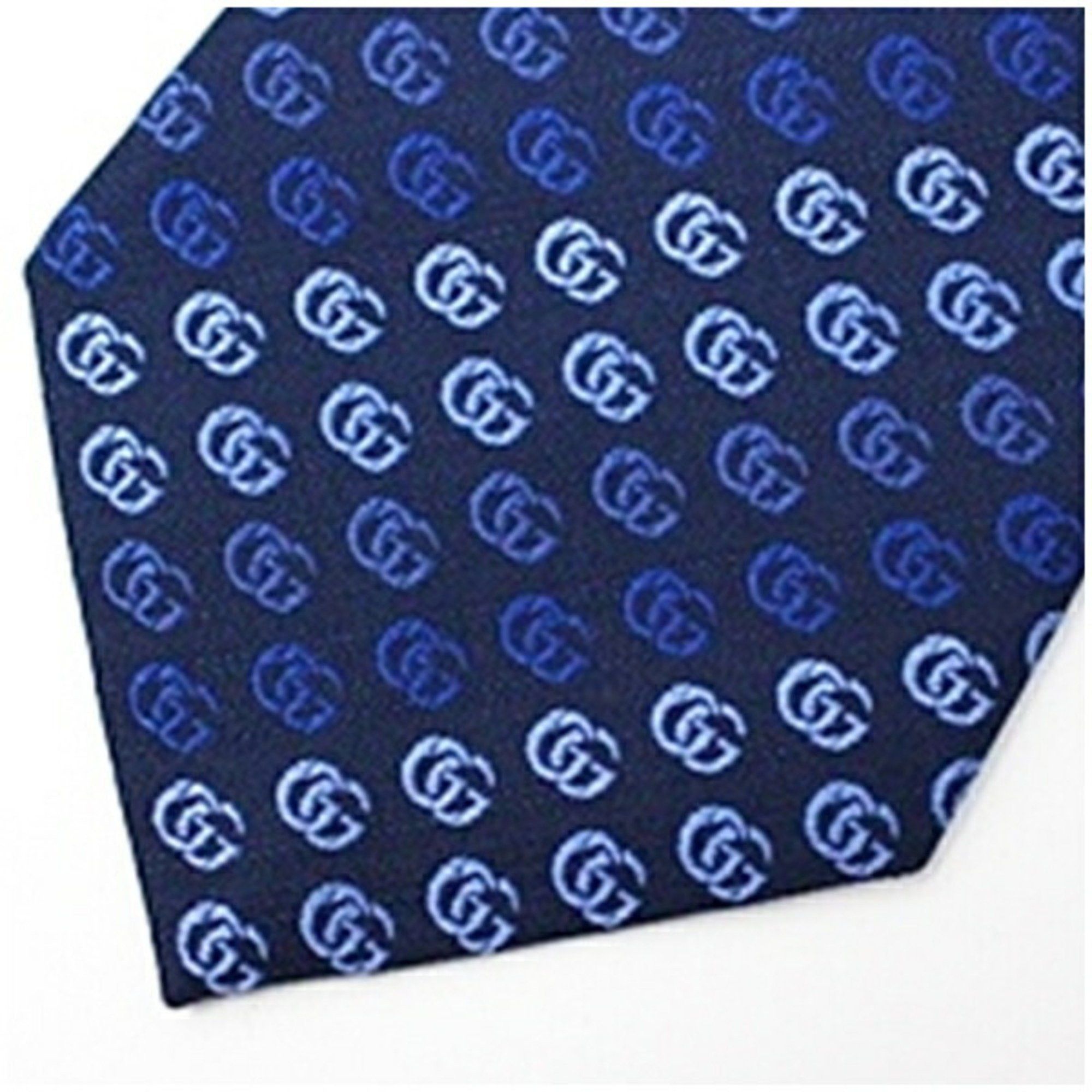 Gucci Gucci Silk Tie with GG Pattern, Slim Fit, Men's Size ONE SIZE - 3 Thumbnail