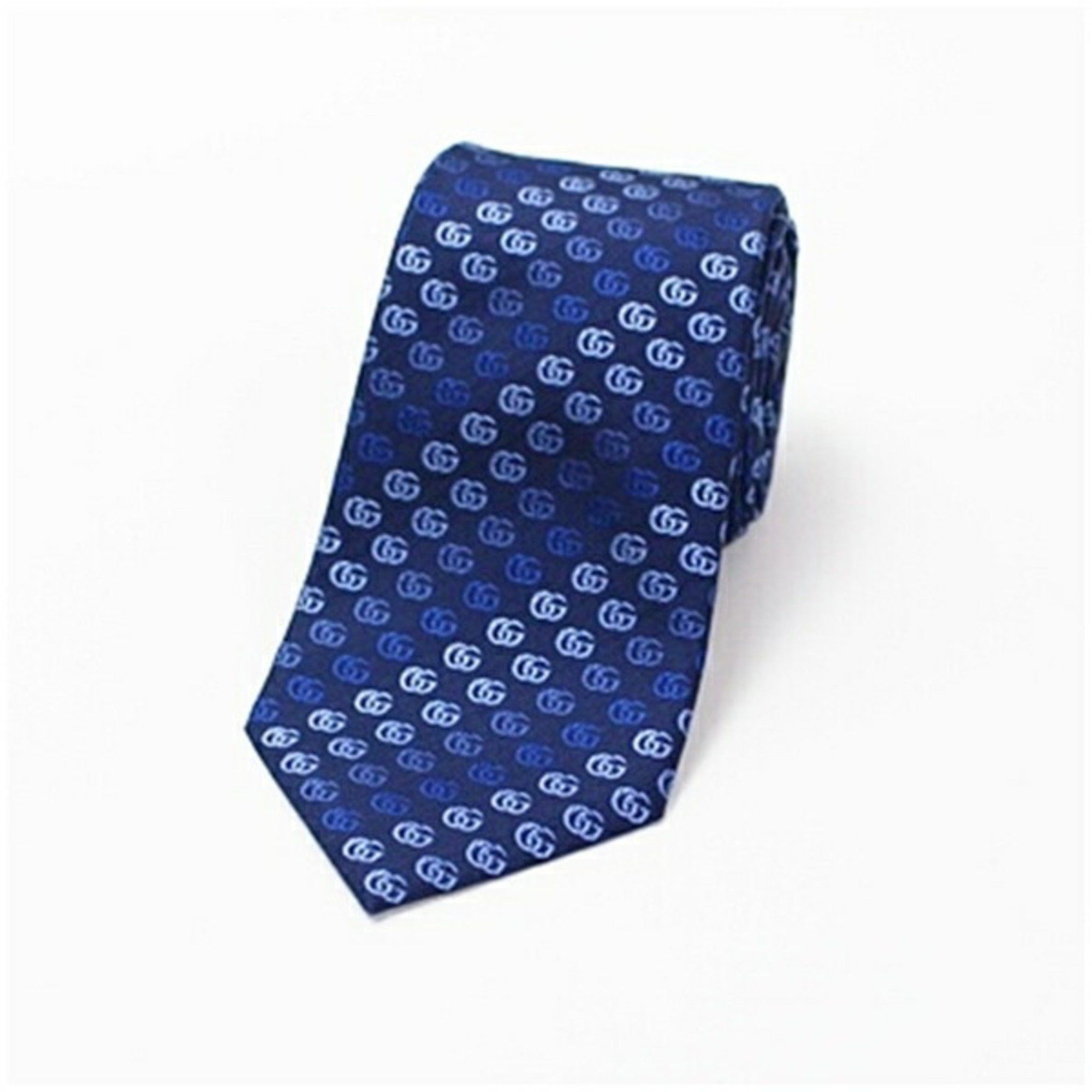 Gucci Gucci Silk Tie with GG Pattern, Slim Fit, Men's Size ONE SIZE - 2 Thumbnail