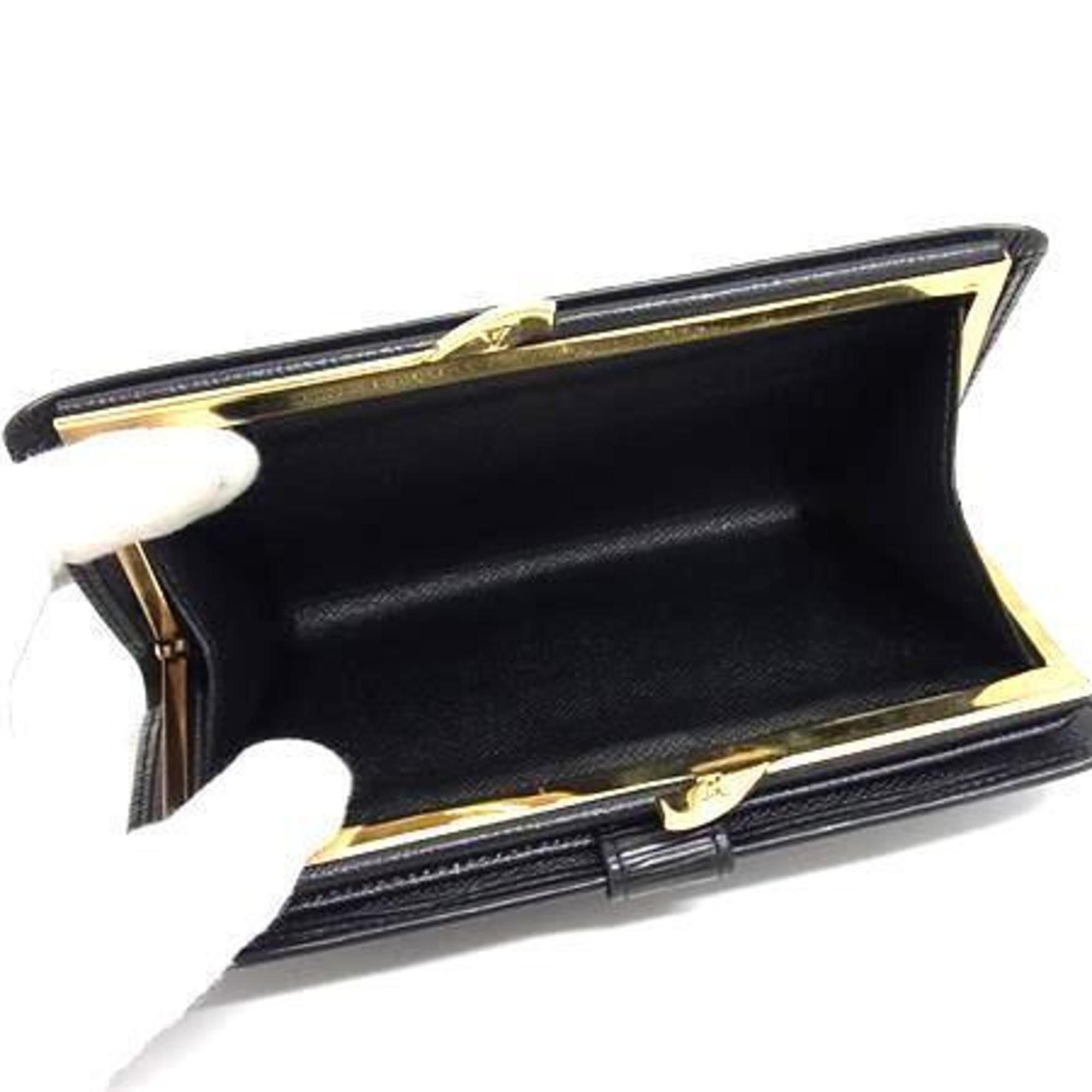 Louis Vuitton LOUIS VUITTON Epi Continental Viennois Long Wallet M63252 Black Leather Women's Size ONE SIZE - 6 Thumbnail