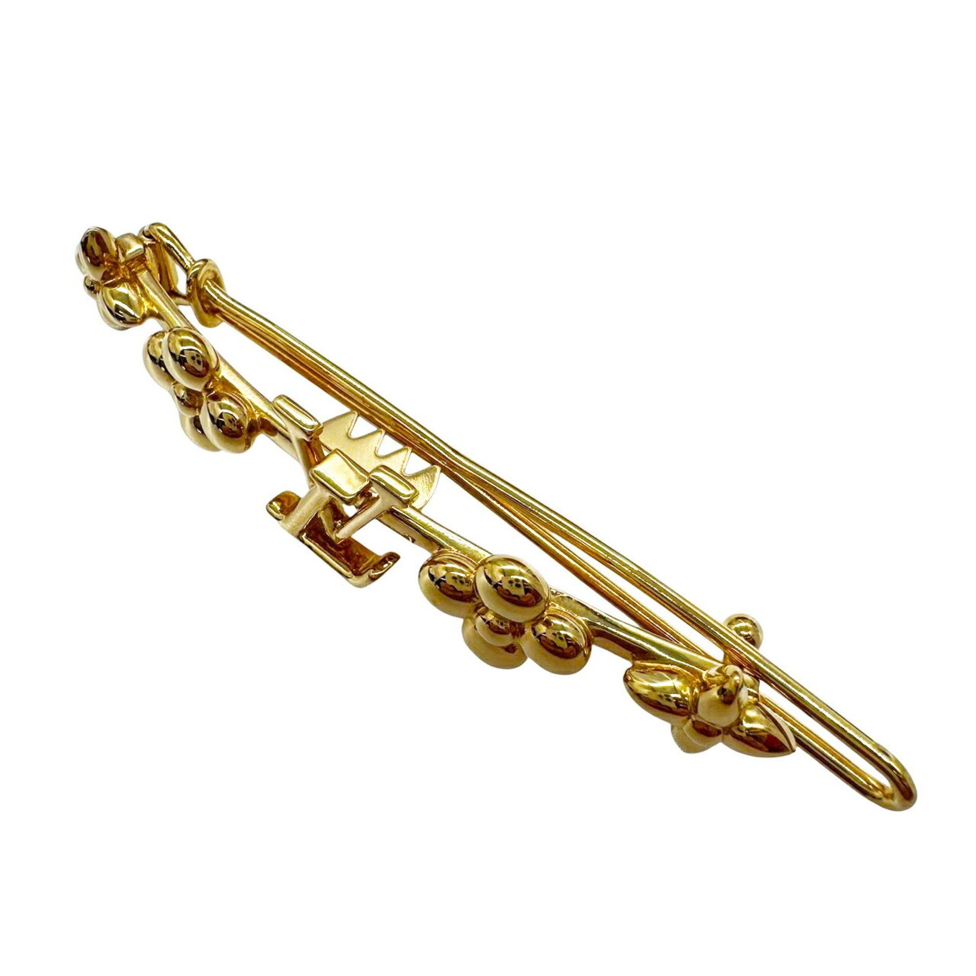 Louis Vuitton LOUIS VUITTON Baby Louis Barrette Hair Clip GP M01670 LE5203 Women's Accessory Size ONE SIZE - 4 Thumbnail