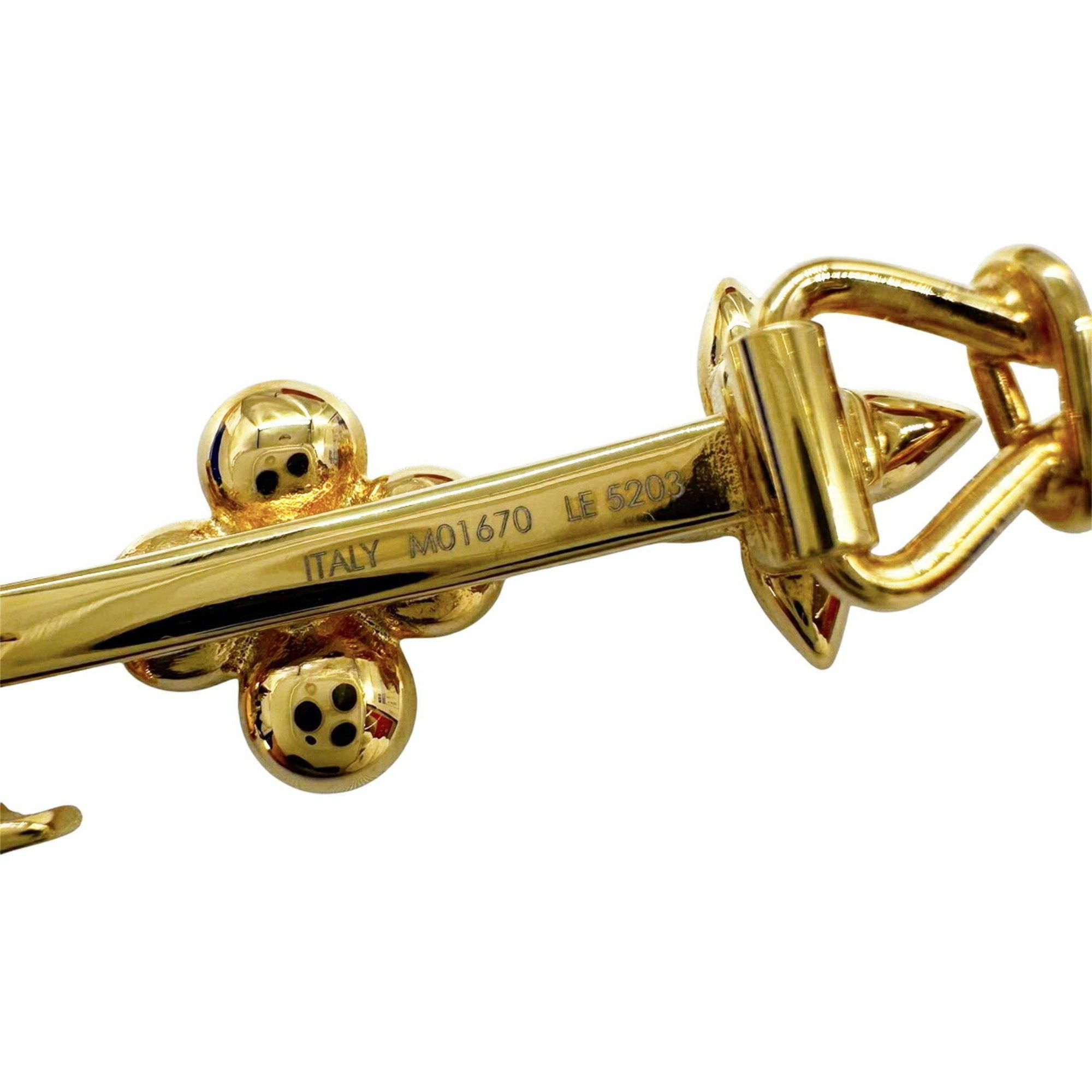 Louis Vuitton LOUIS VUITTON Baby Louis Barrette Hair Clip GP M01670 LE5203 Women's Accessory Size ONE SIZE - 9 Thumbnail
