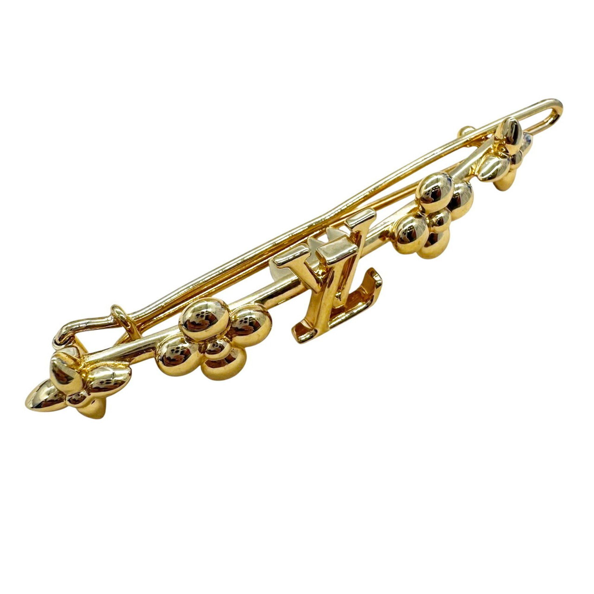 Louis Vuitton LOUIS VUITTON Baby Louis Barrette Hair Clip GP M01670 LE5203 Women's Accessory Size ONE SIZE - 5 Thumbnail
