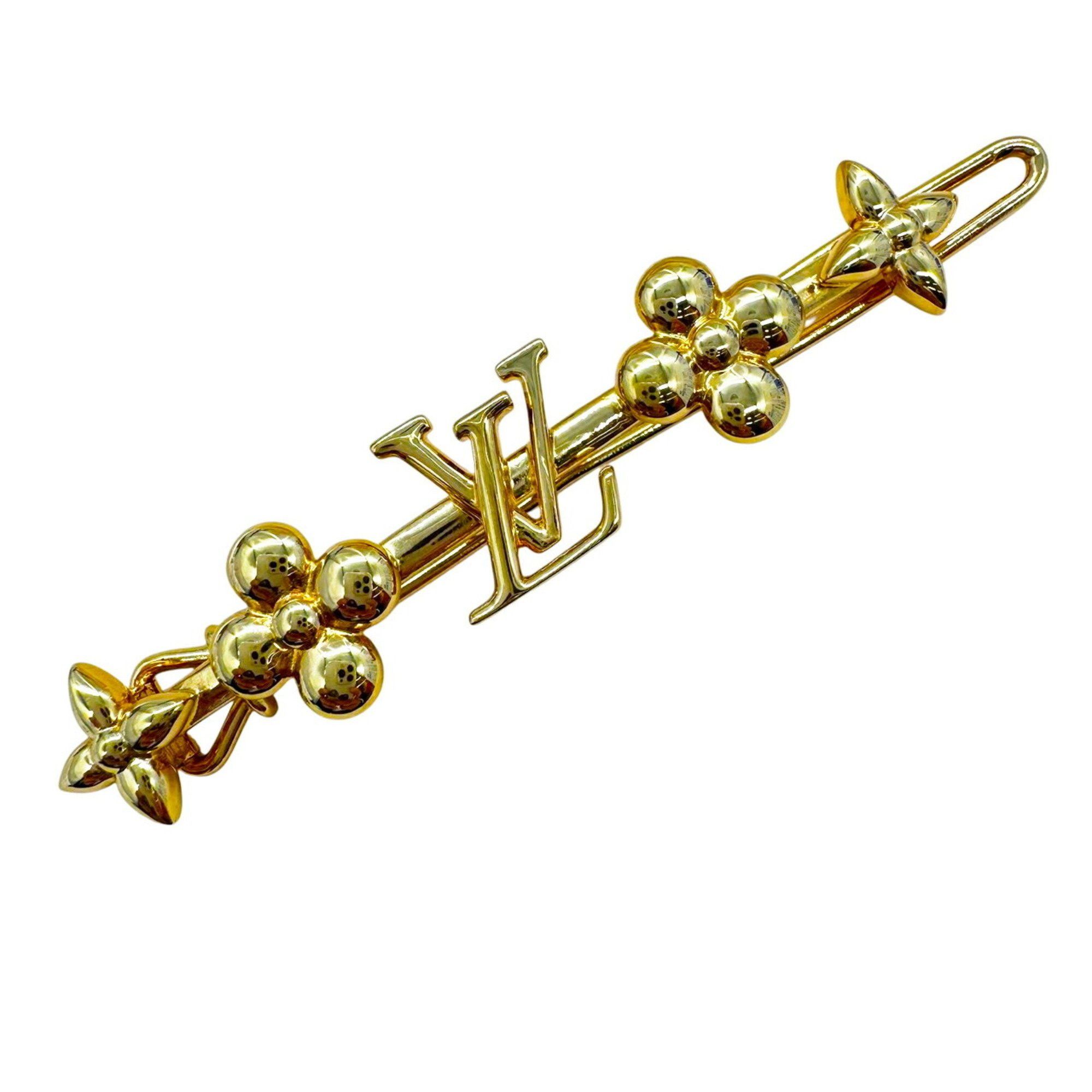 Louis Vuitton LOUIS VUITTON Baby Louis Barrette Hair Clip GP M01670 LE5203 Women's Accessory Size ONE SIZE - 2 Thumbnail