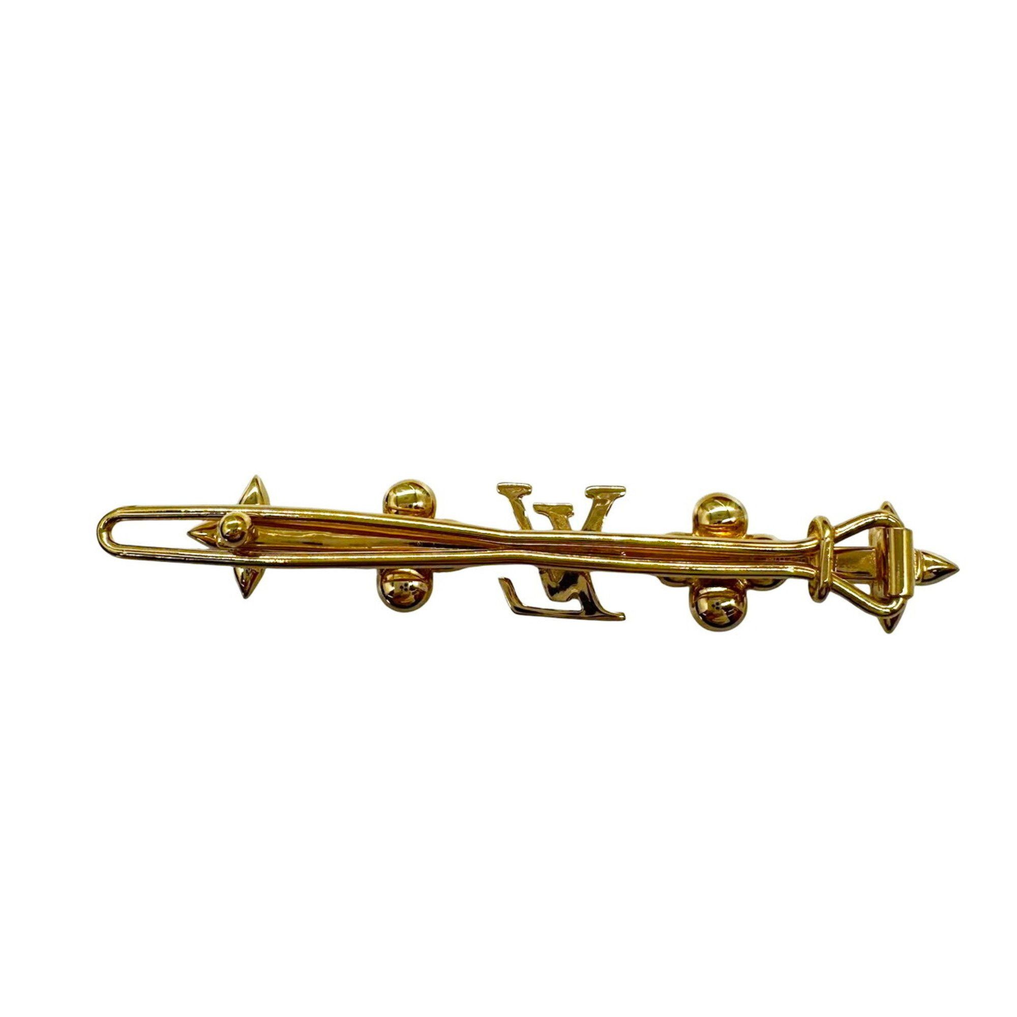 Louis Vuitton LOUIS VUITTON Baby Louis Barrette Hair Clip GP M01670 LE5203 Women's Accessory Size ONE SIZE - 3 Thumbnail