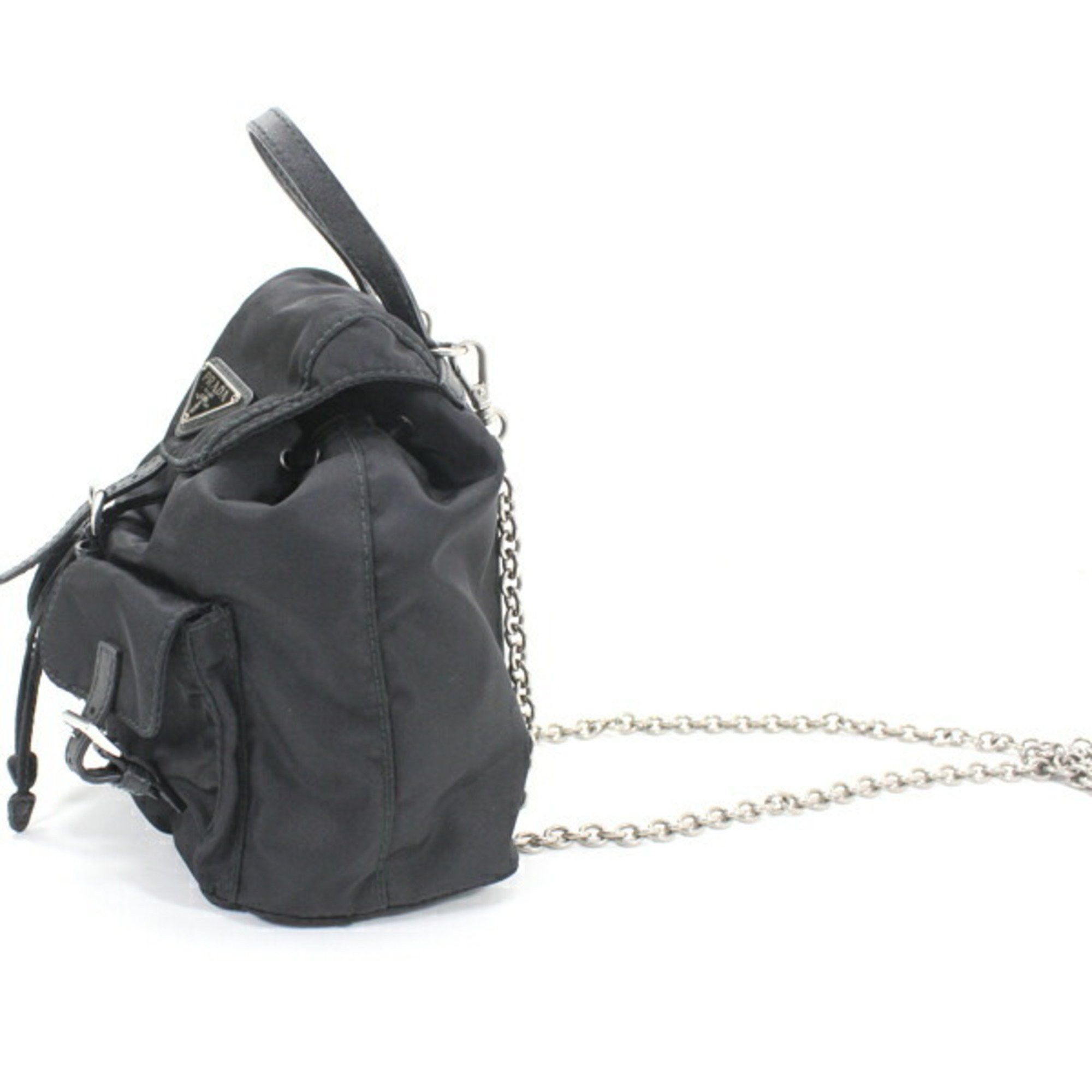 Prada Prada Shoulder Bag Mini Backpack Nylon Black 1BH029 Women's NERO KM2805 Size ONE SIZE - 5 Thumbnail