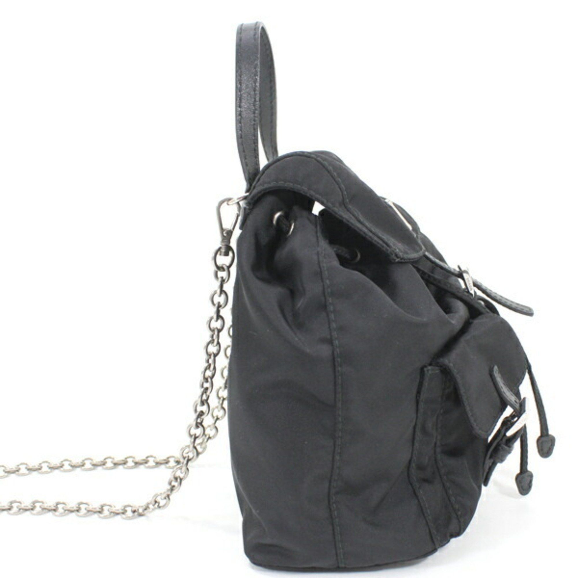 Prada Prada Shoulder Bag Mini Backpack Nylon Black 1BH029 Women's NERO KM2805 Size ONE SIZE - 4 Thumbnail