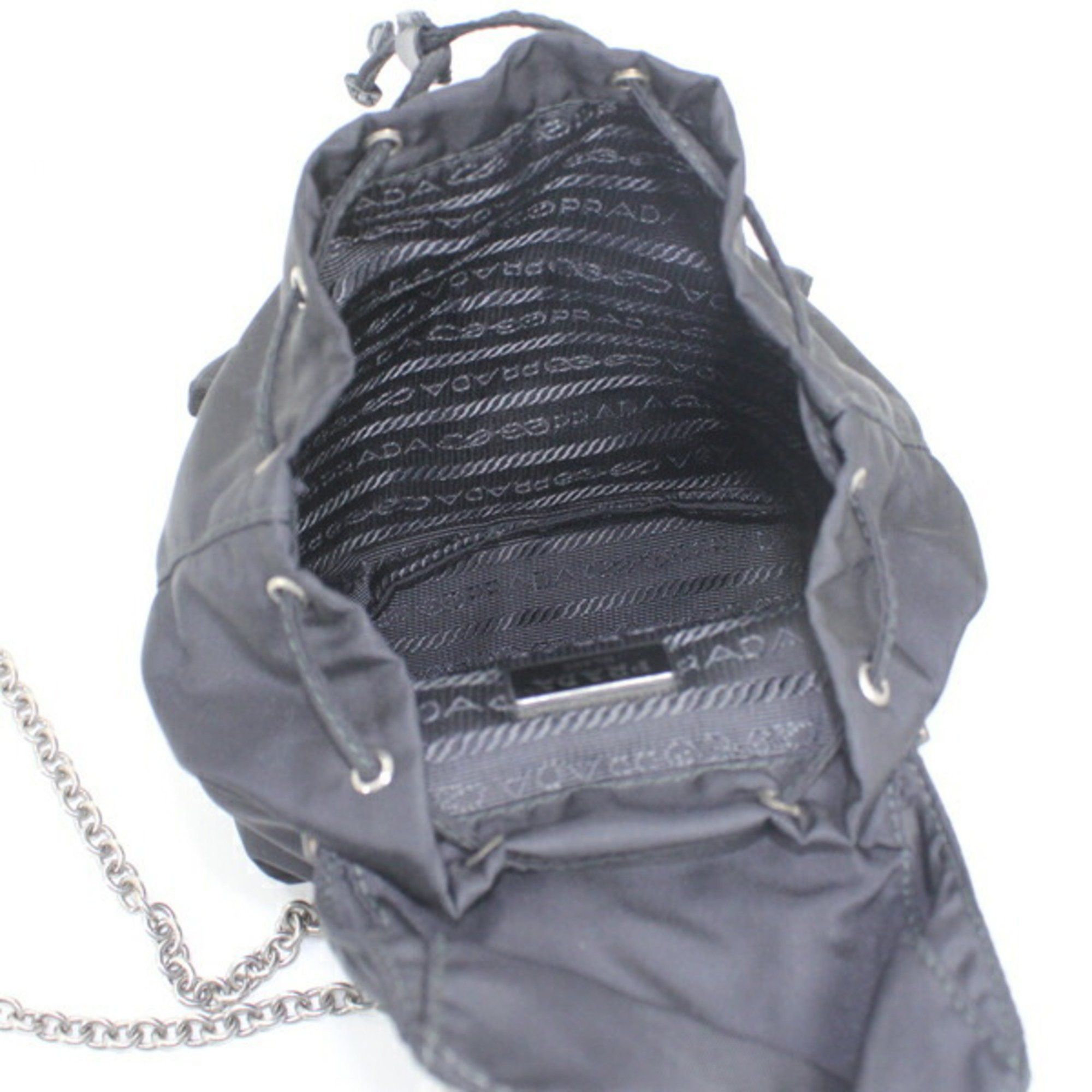 Prada Prada Shoulder Bag Mini Backpack Nylon Black 1BH029 Women's NERO KM2805 Size ONE SIZE - 12 Thumbnail