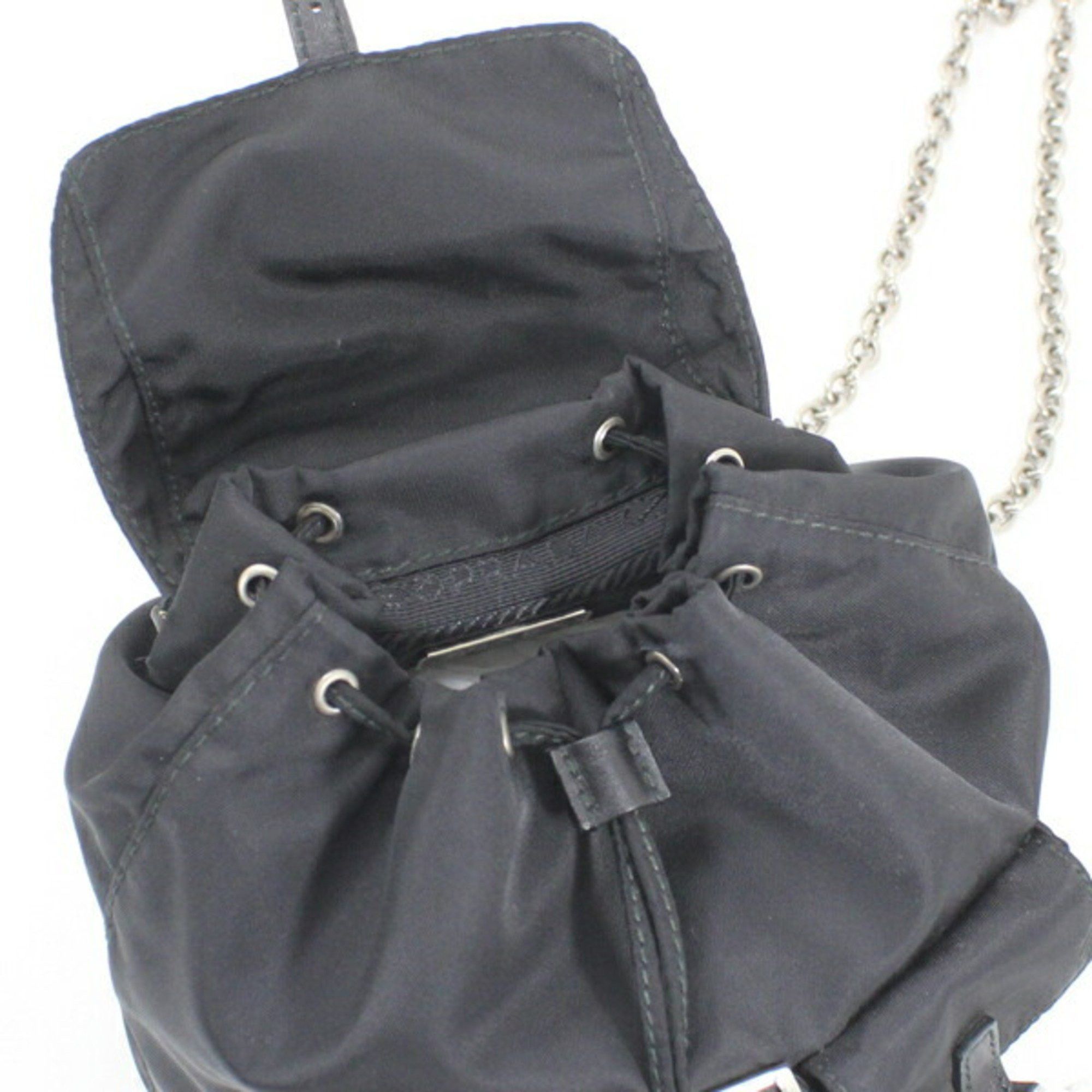 Prada Prada Shoulder Bag Mini Backpack Nylon Black 1BH029 Women's NERO KM2805 Size ONE SIZE - 9 Thumbnail