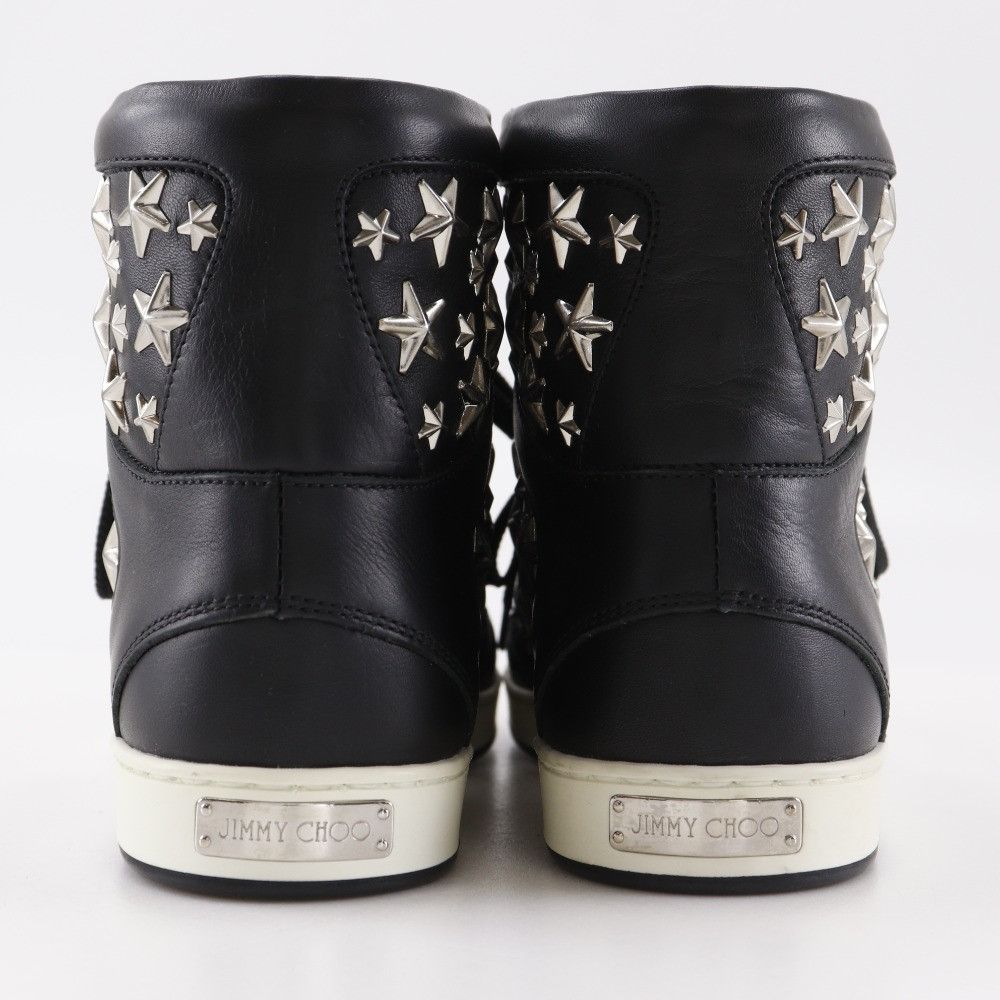 Jimmy Choo Jimmy Choo JIMMY CHOO Star Studs Leather Sneakers Leather Shoes DUTY FREE for USA Size ONE SIZE - 3 Thumbnail