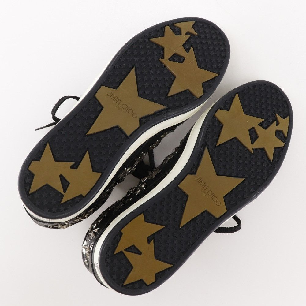 Jimmy Choo Jimmy Choo JIMMY CHOO Star Studs Leather Sneakers Leather Shoes DUTY FREE for USA Size ONE SIZE - 5 Thumbnail