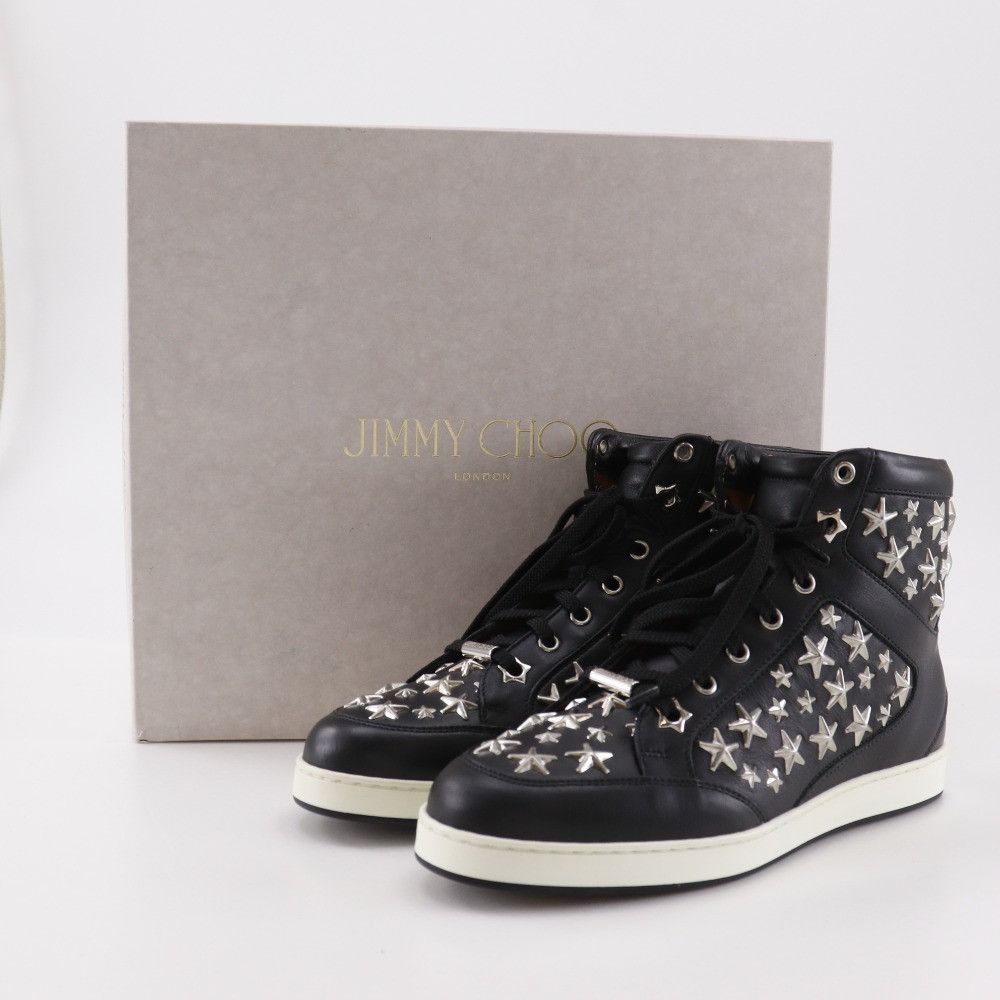 Jimmy Choo Jimmy Choo JIMMY CHOO Star Studs Leather Sneakers Leather Shoes DUTY FREE for USA Size ONE SIZE - 14 Thumbnail