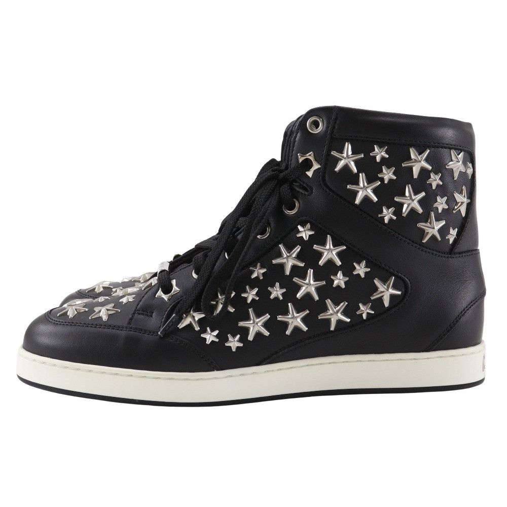 Jimmy Choo Jimmy Choo JIMMY CHOO Star Studs Leather Sneakers Leather Shoes DUTY FREE for USA Size ONE SIZE - 2 Thumbnail