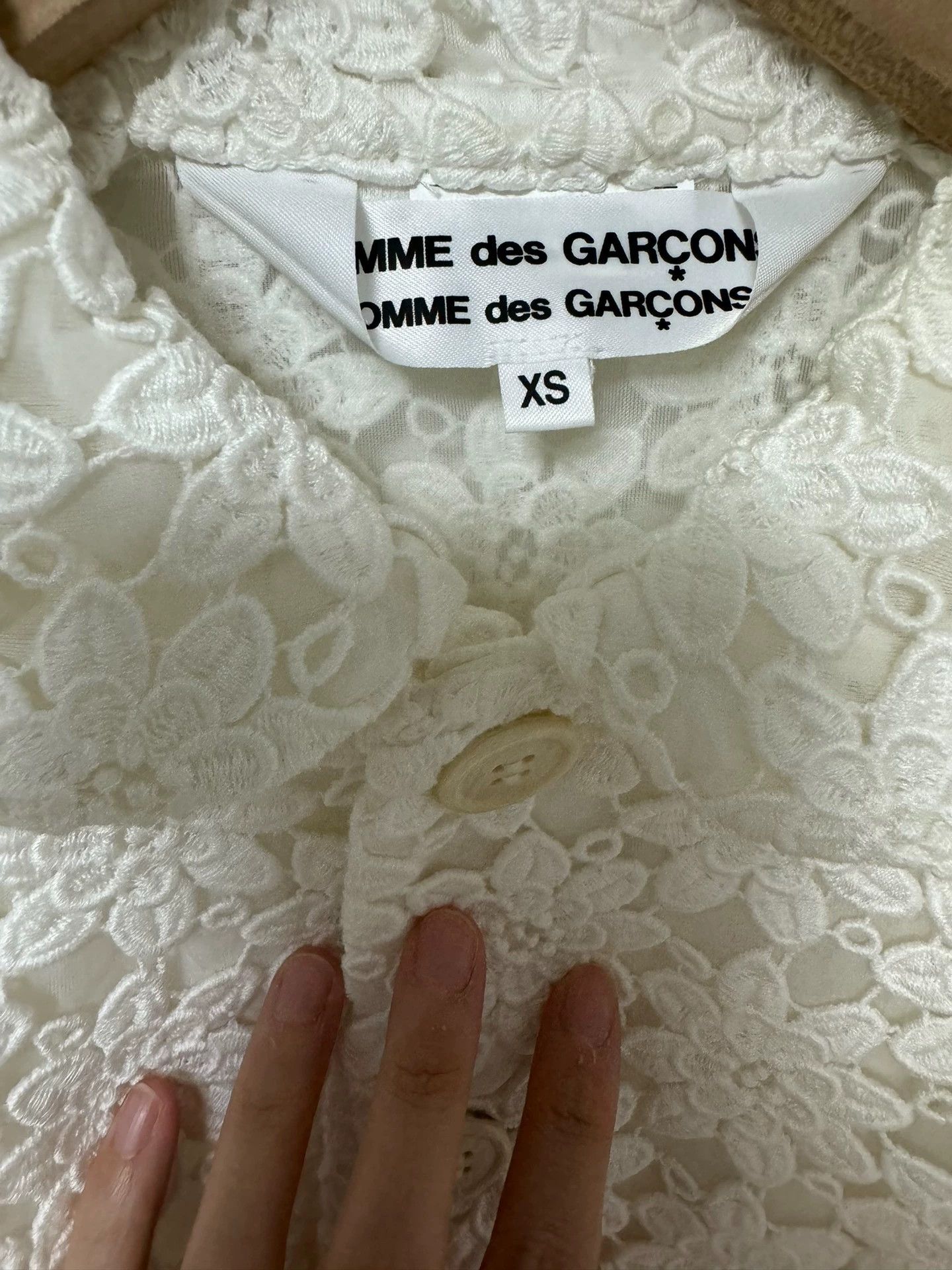 Comme des Garcons CDG White Lace Top & Black Skort Set - dmc Size US XS / EU 42 / 0 - 2 Thumbnail