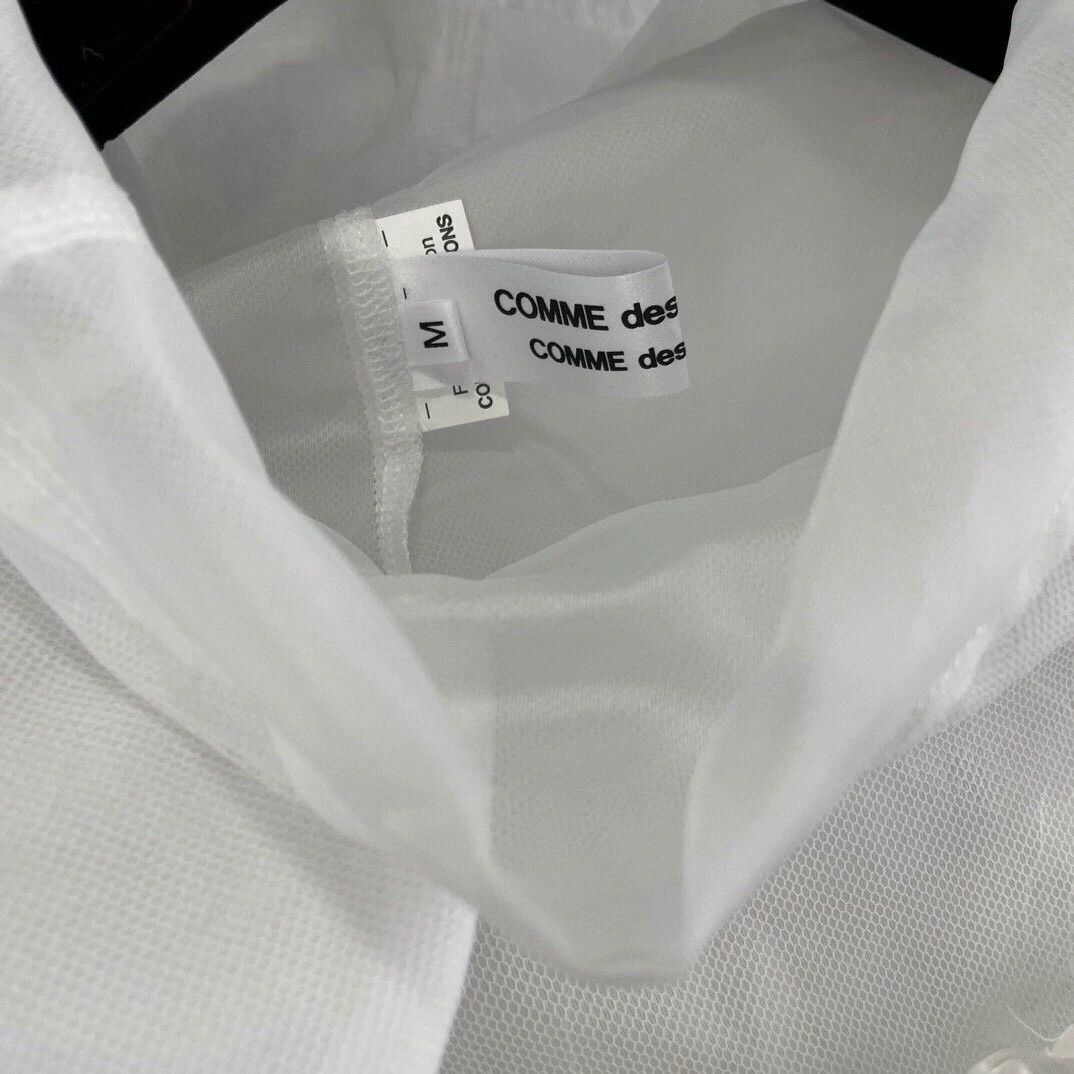 Comme des Garcons COMME des GARCONS White Lace Cape Coat - dmc Size US M / EU 48-50 / 2 - 5 Thumbnail
