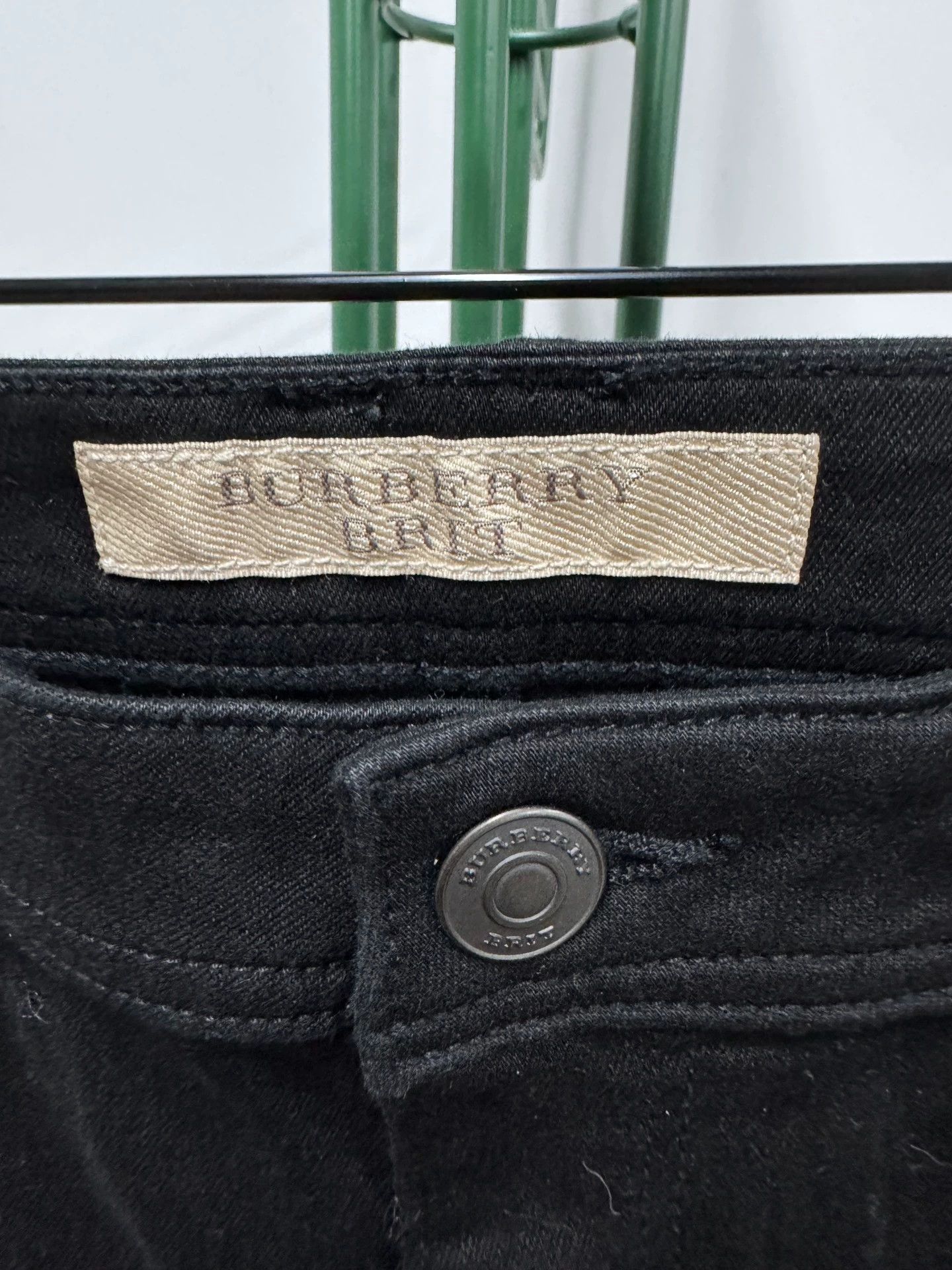 Burberry Burberry Solid Button Mid-Rise Slim Jeans - dmc Size US 39 - 3 Thumbnail
