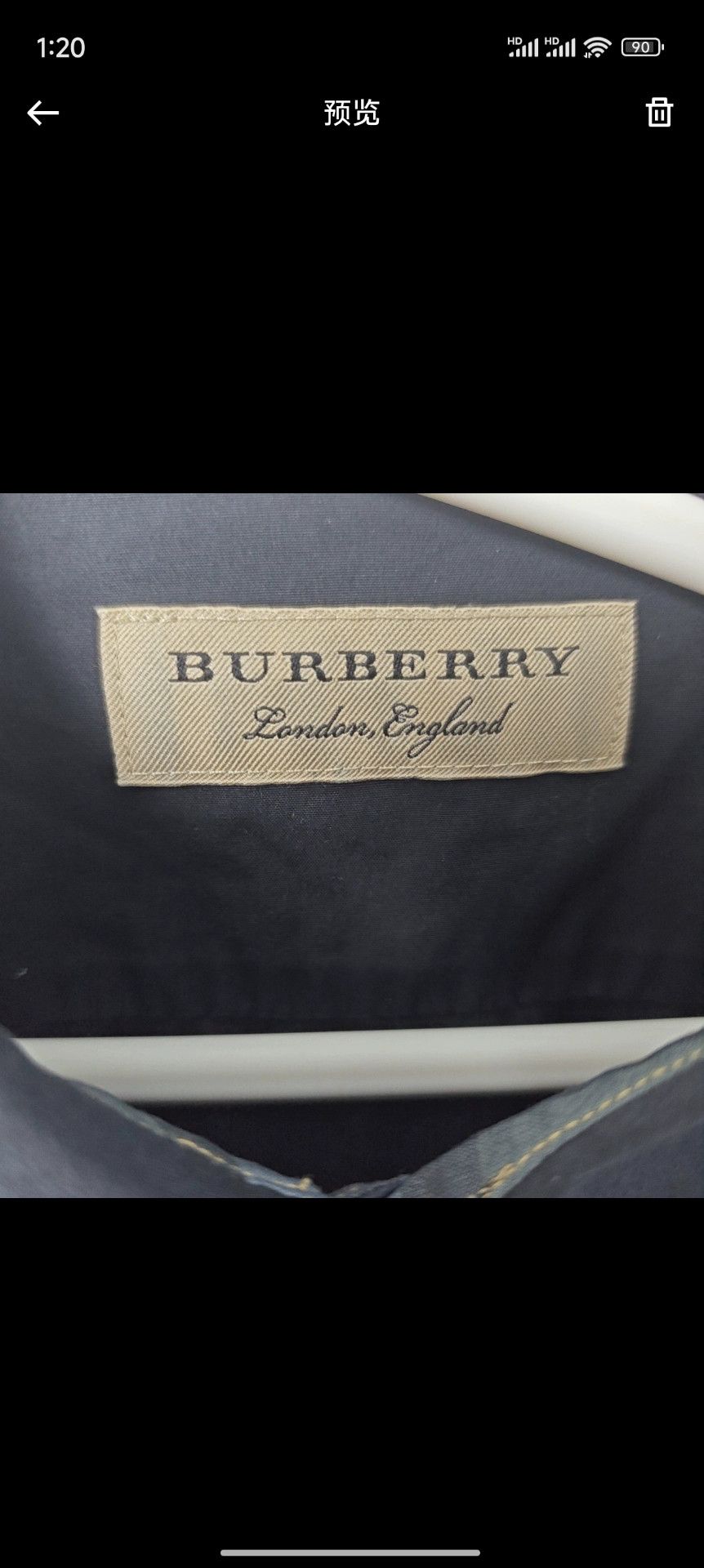 Burberry Burberry Black Embroidered Logo Shirt - dmc Size US L / EU 52-54 / 3 - 3 Thumbnail