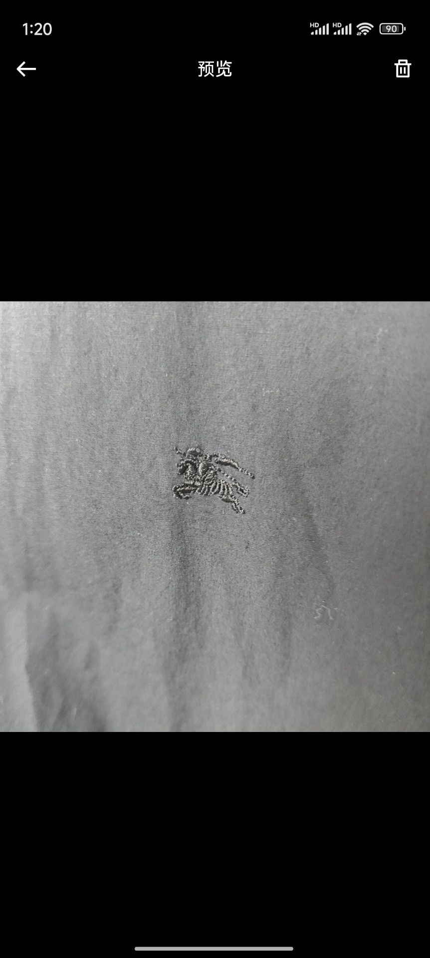 Burberry Burberry Black Embroidered Logo Shirt - dmc Size US L / EU 52-54 / 3 - 2 Thumbnail