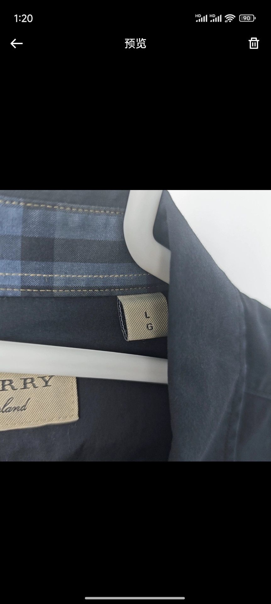 Burberry Burberry Black Embroidered Logo Shirt - dmc Size US L / EU 52-54 / 3 - 4 Thumbnail