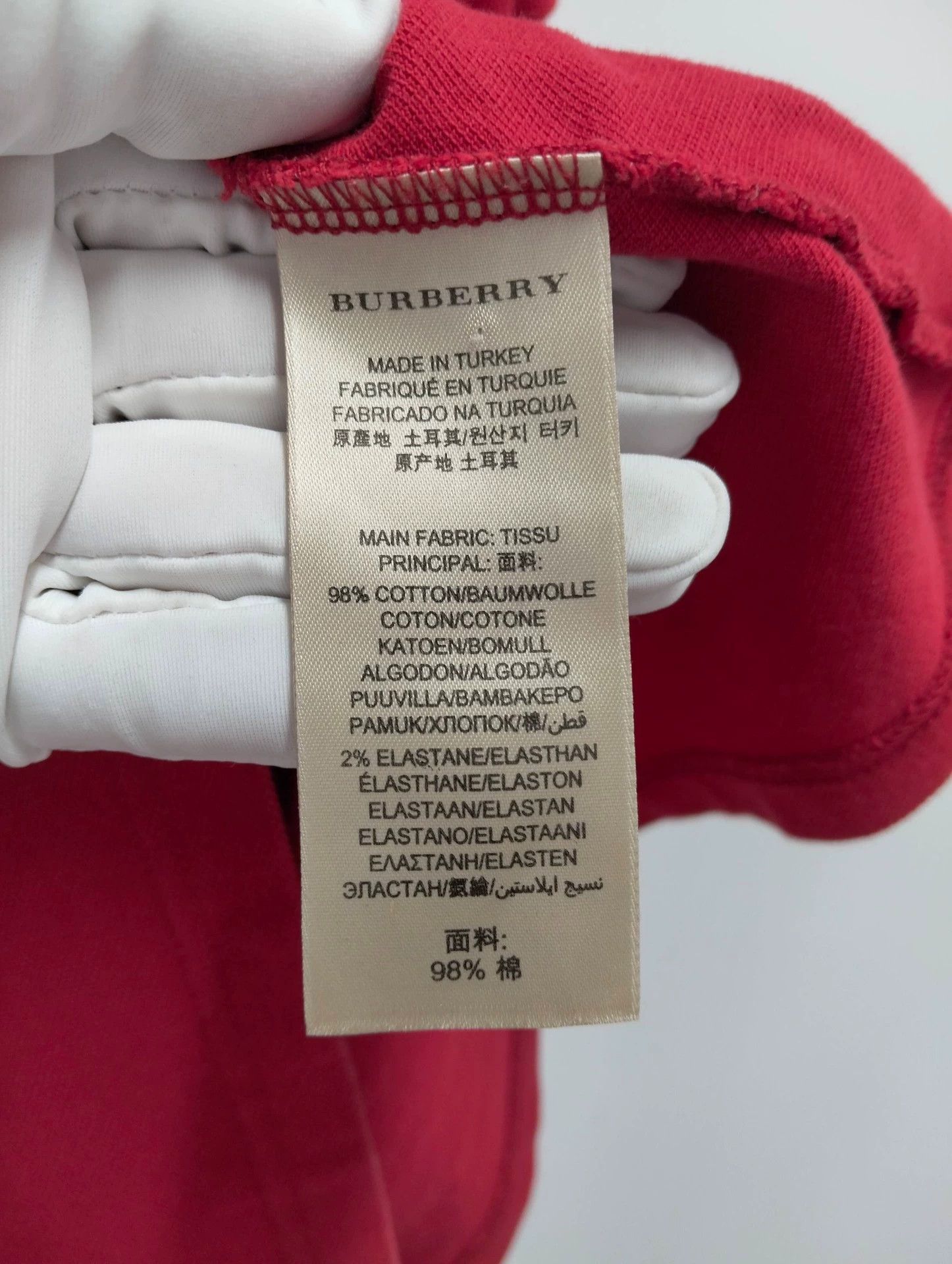 Burberry Burberry Red Polo Shirt S - dmc Size US S / EU 44-46 / 1 - 4 Thumbnail