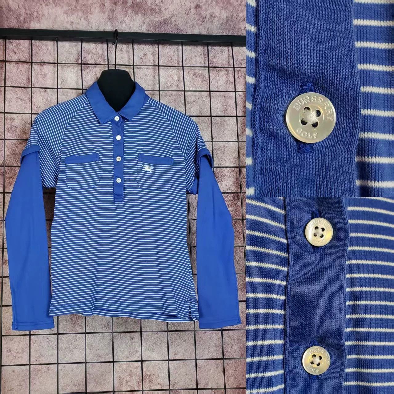 Burberry Burberry Golf Stripe Layered Top - dmc Size US M / EU 48-50 / 2 - 3 Thumbnail