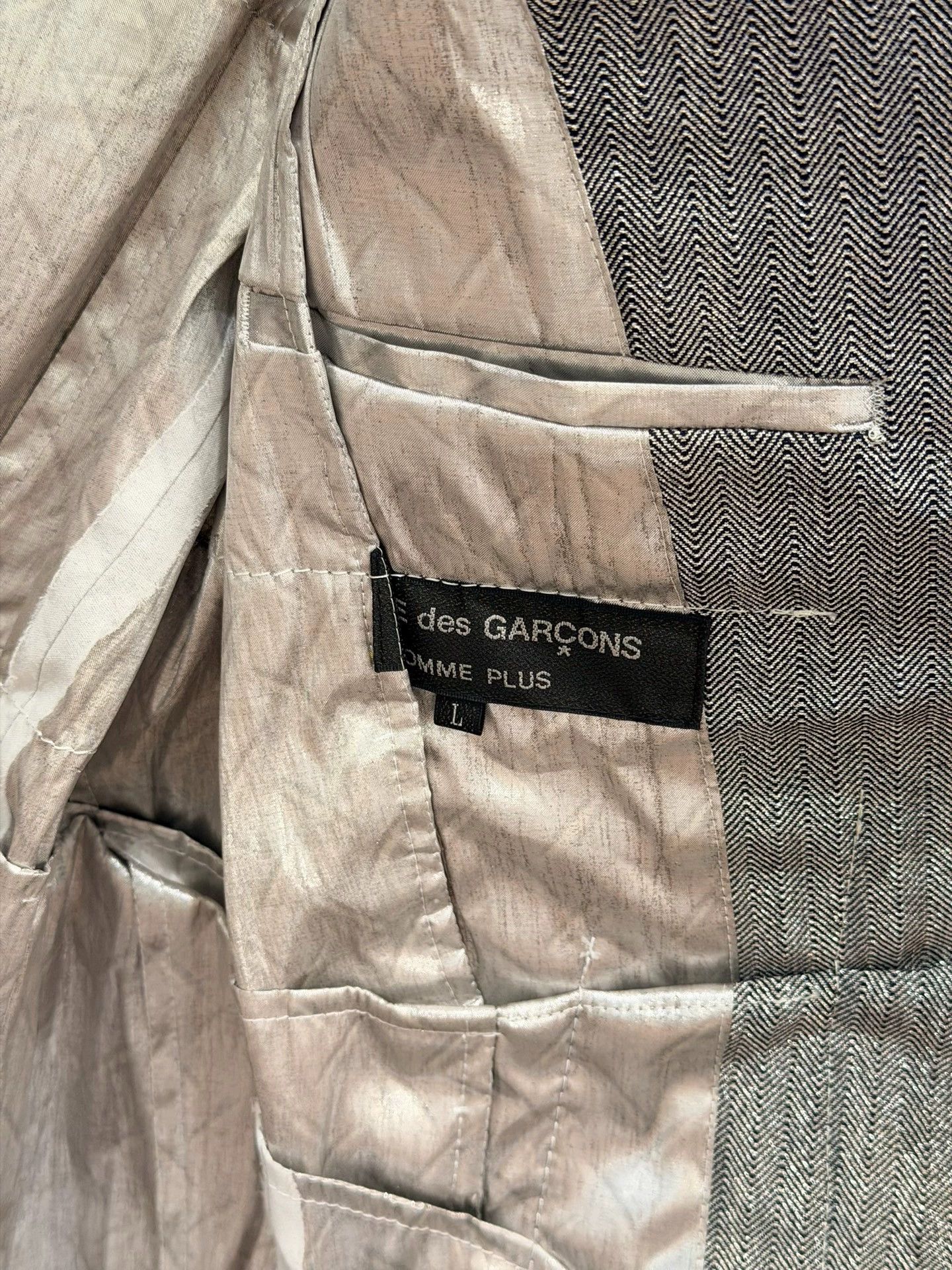 Comme des Garcons CDG HOMME PLUS 21SS Silver Jacket - dmc Size US S / EU 44-46 / 1 - 5 Thumbnail