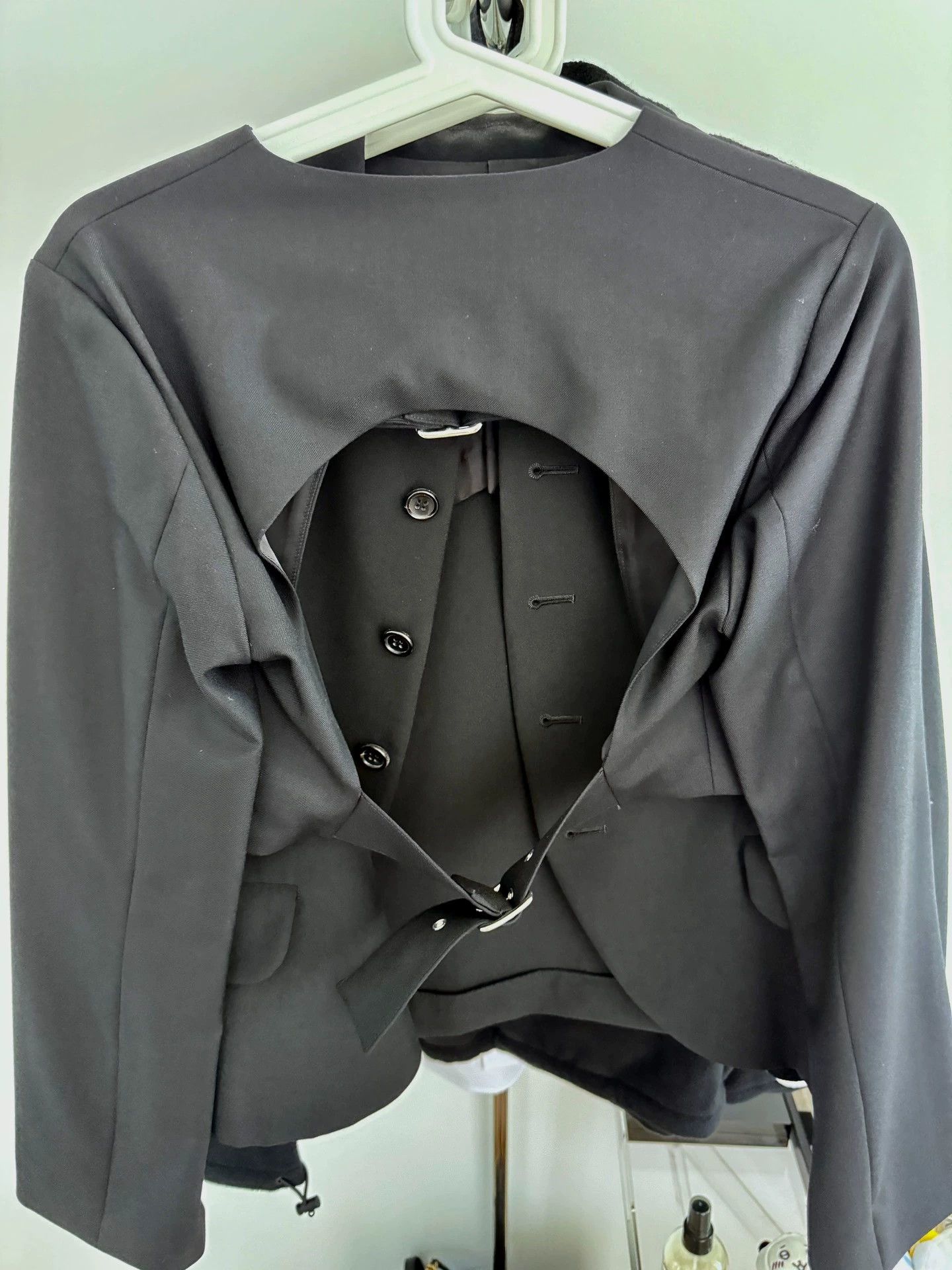 Comme des Garcons Comme des Garcons CDG Noir Buckle Short Jacket Size US S / EU 44-46 / 1 - 3 Thumbnail
