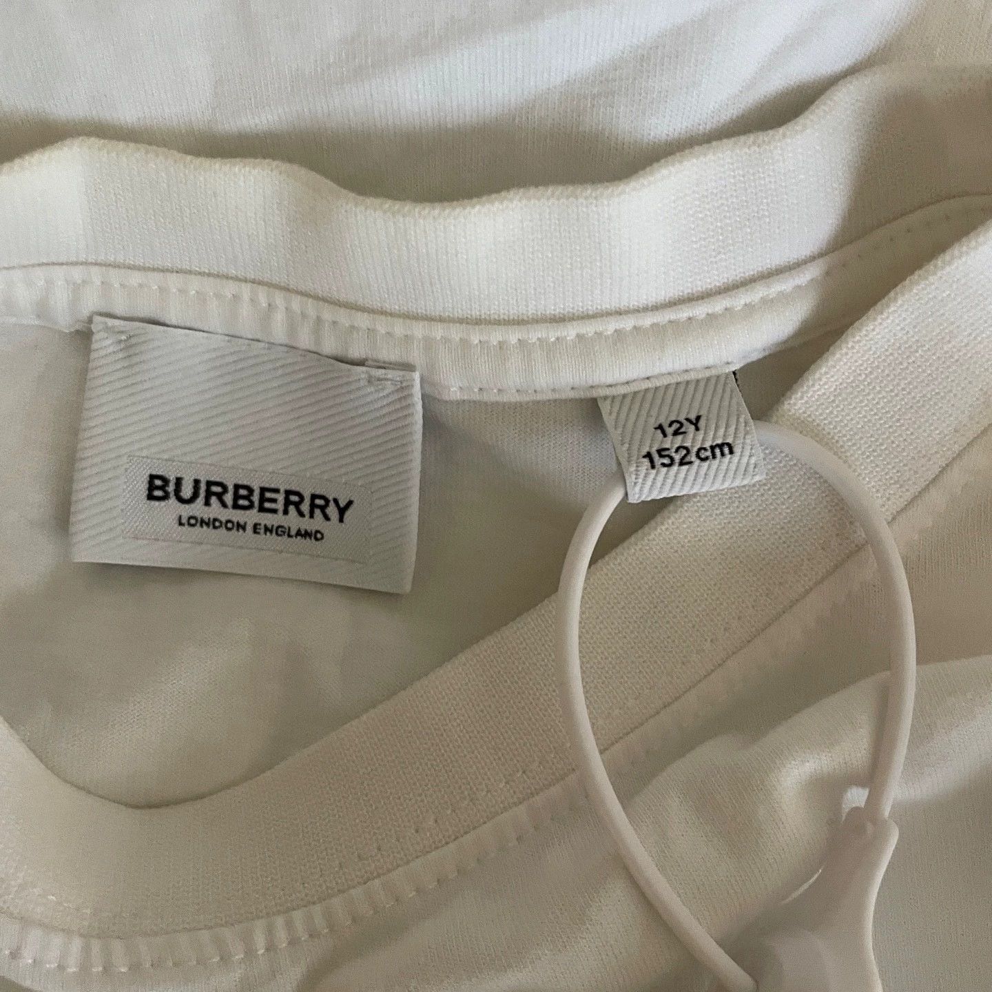 Burberry Burberry White Logo Print Short Sleeve Size US S / EU 44-46 / 1 - 3 Thumbnail