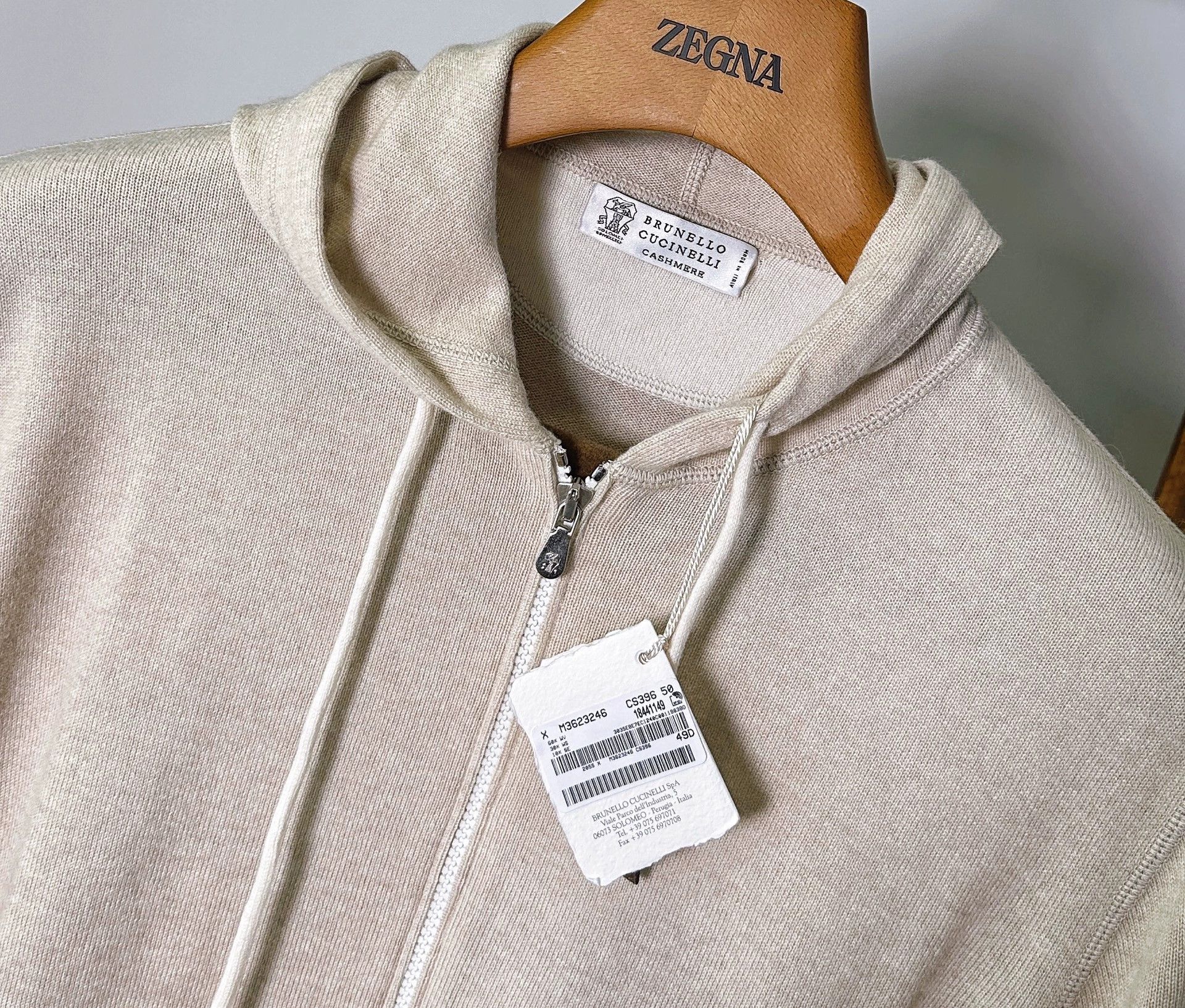 Brunello Cucinelli Brunello Cucinelli Cashmere Silk Hoodie Size US L / EU 52-54 / 3 - 2 Thumbnail