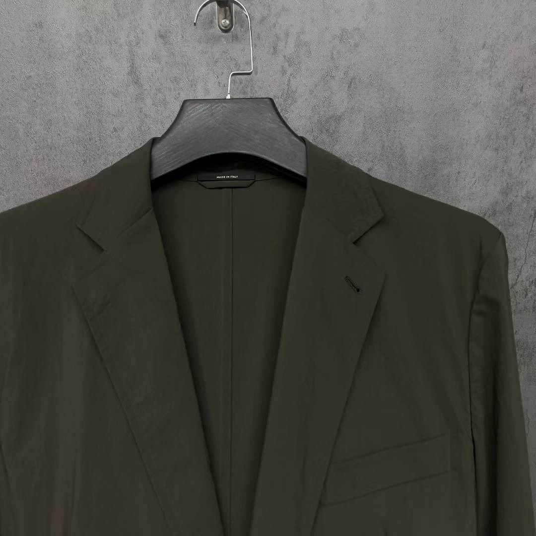 Hermes Hermes Tech Fabric Olive Green Blazer Size US L / EU 52-54 / 3 - 2 Thumbnail
