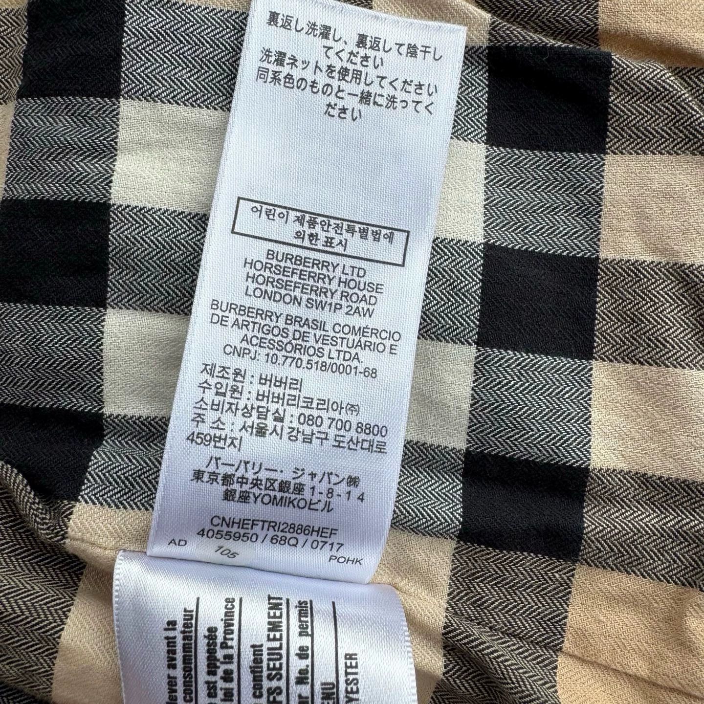 Burberry Burberry Checked Hooded Cotton Coat Size US M / EU 48-50 / 2 - 5 Thumbnail