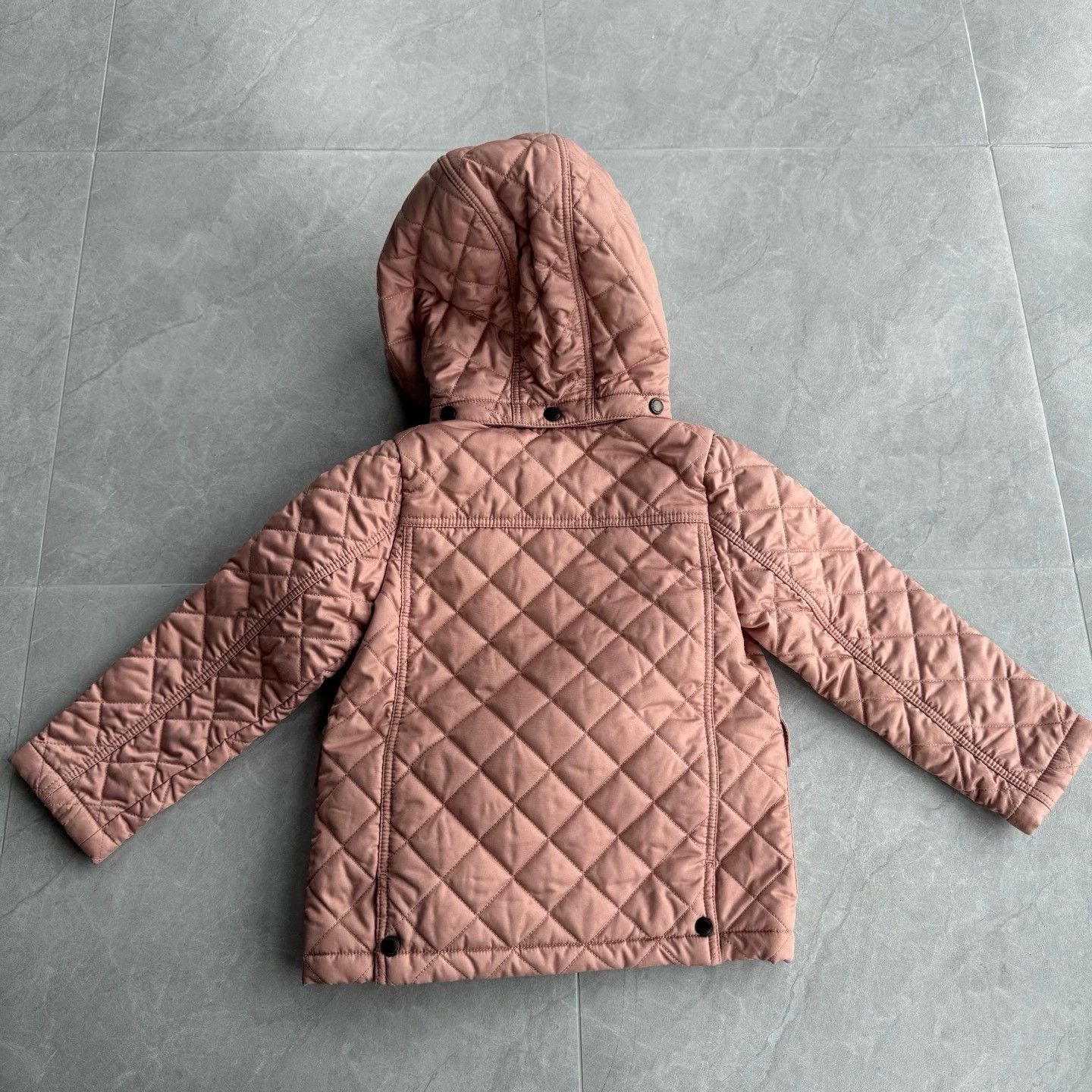 Burberry Burberry Checked Hooded Cotton Coat Size US M / EU 48-50 / 2 - 2 Thumbnail