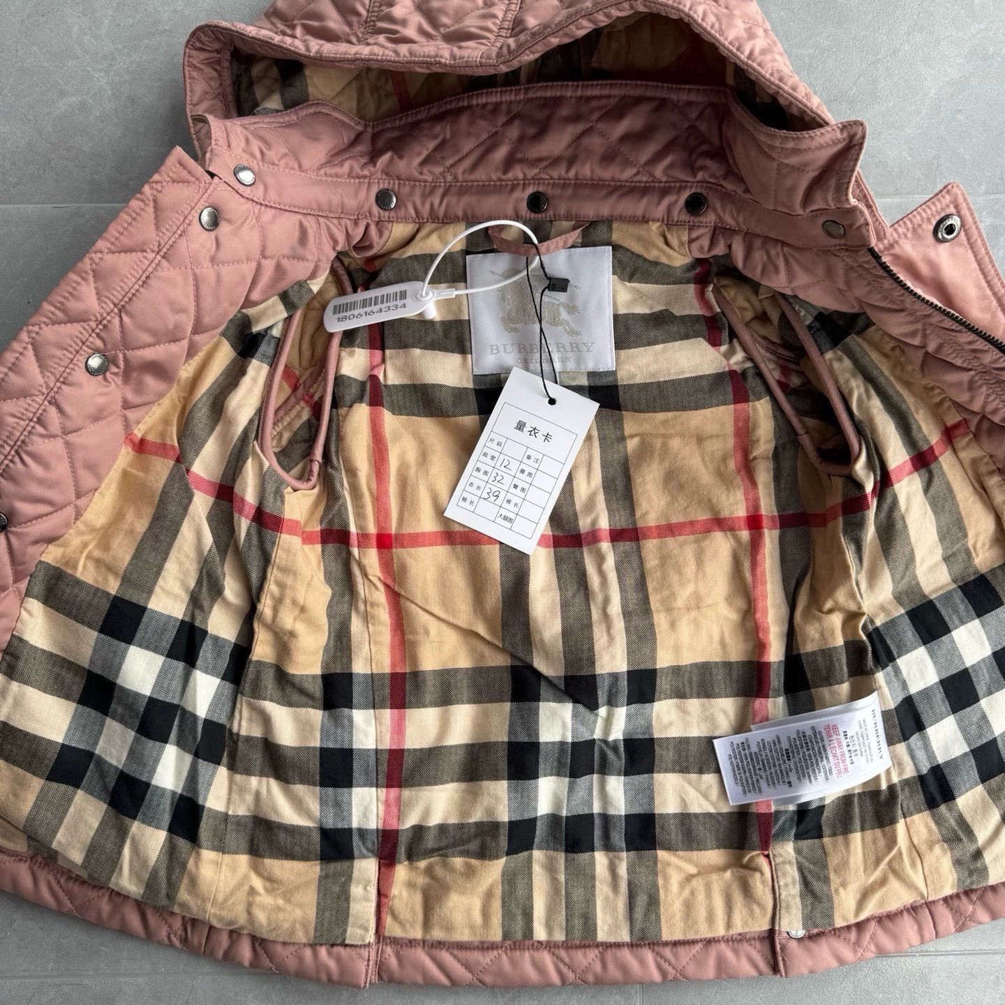 Burberry Burberry Checked Hooded Cotton Coat Size US M / EU 48-50 / 2 - 3 Thumbnail