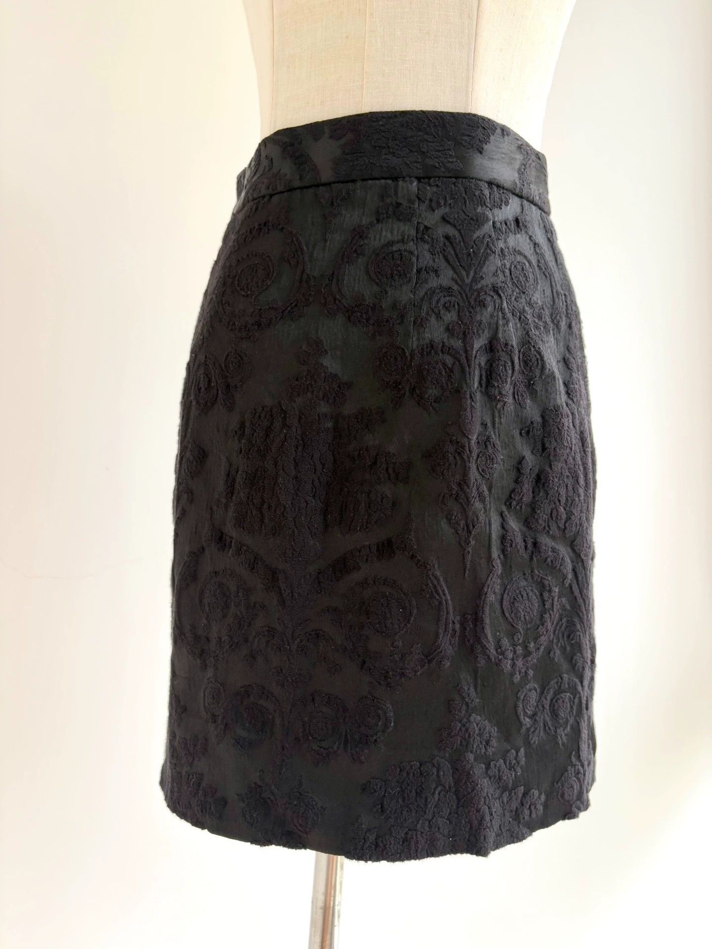 Vivienne Westwood Vivienne Westwood Black Silk Embroidered Skirt Size US 31 - 3 Thumbnail