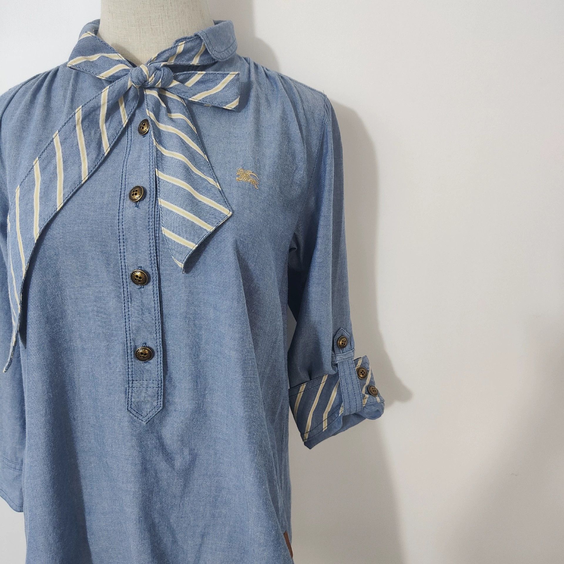 Burberry Burberry Vintage Shirt Dress Size US S / EU 44-46 / 1 - 2 Thumbnail