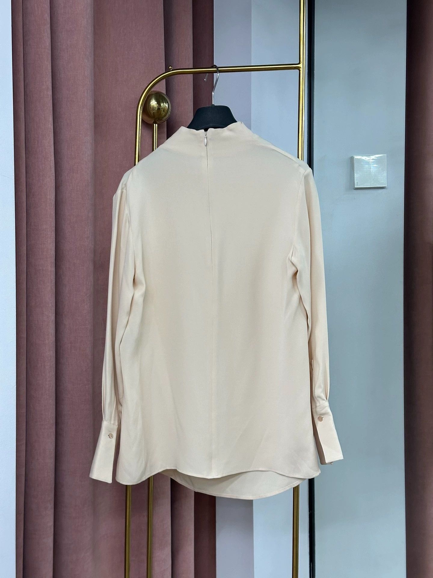 Loro Piana Loro Piana Silk High Neck Blouse Size US M / EU 48-50 / 2 - 3 Thumbnail