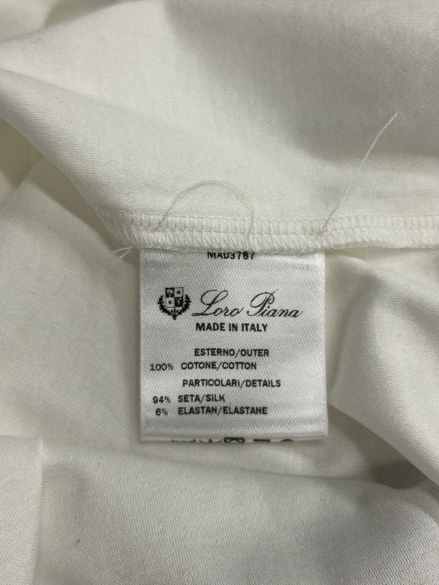 Loro Piana Loro Piana White Crewneck Top Size US M / EU 48-50 / 2 - 5 Thumbnail