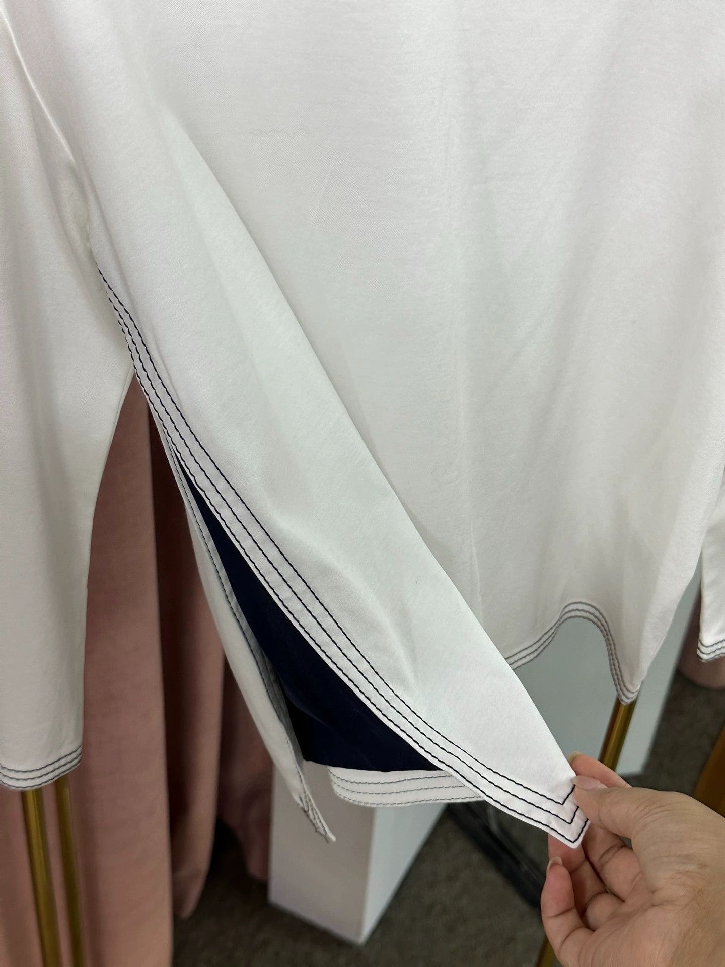 Loro Piana Loro Piana White Crewneck Top Size US M / EU 48-50 / 2 - 2 Thumbnail