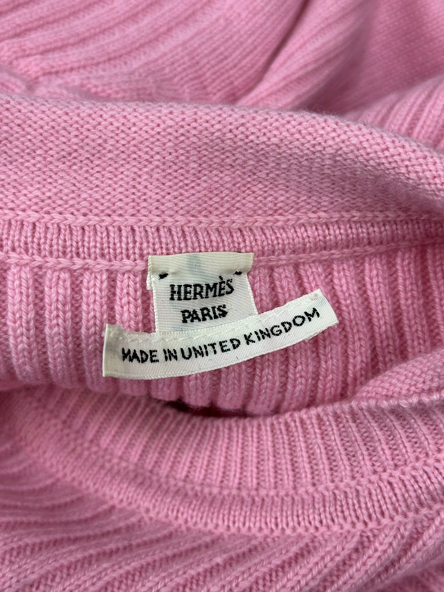 Hermes Hermes Pink Cashmere Knit Short Sleeve Top Size US S / EU 44-46 / 1 - 4 Thumbnail