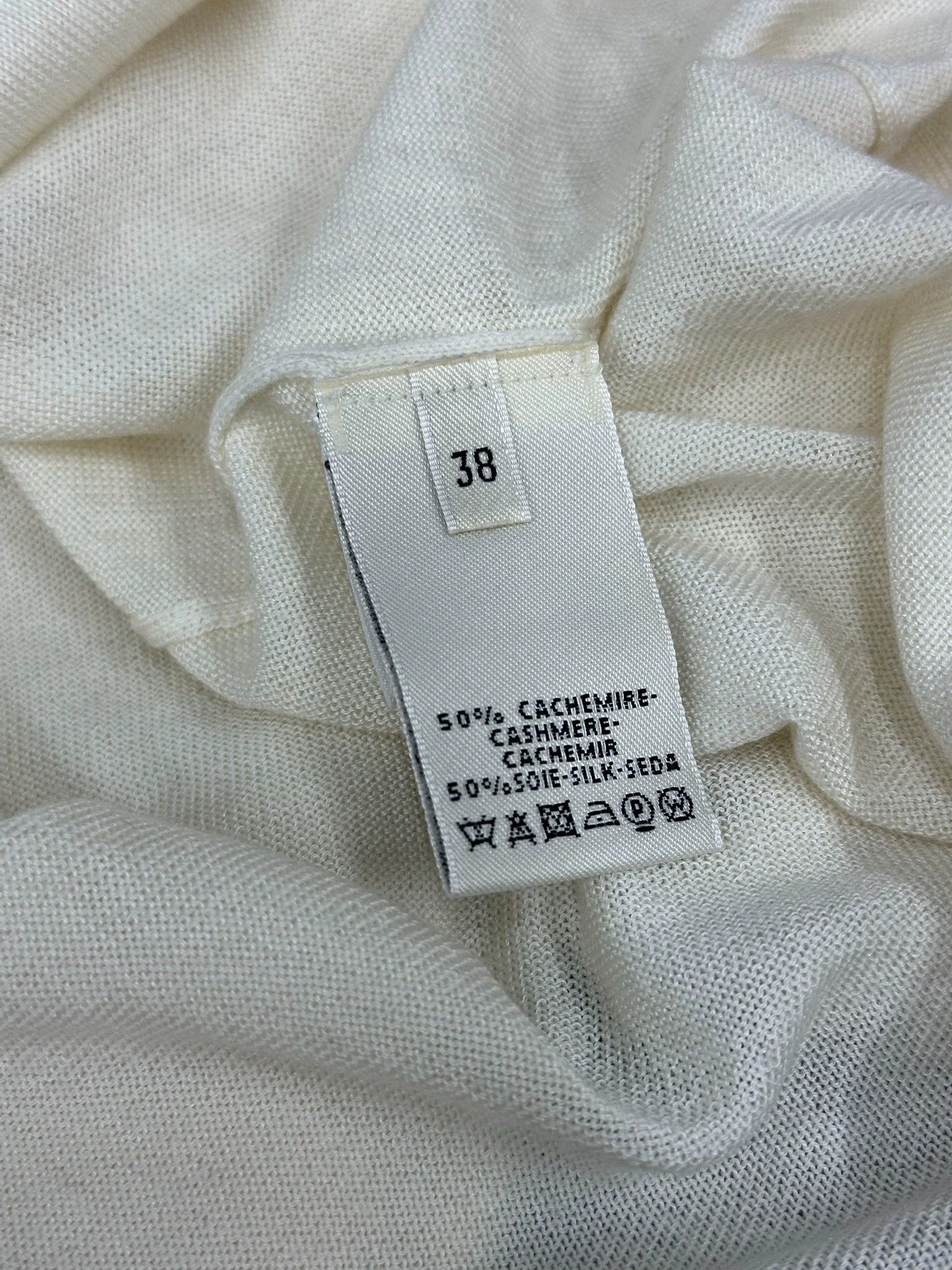 Hermes Hermes White Cashmere Turtleneck Sweater Size US M / EU 48-50 / 2 - 6 Thumbnail