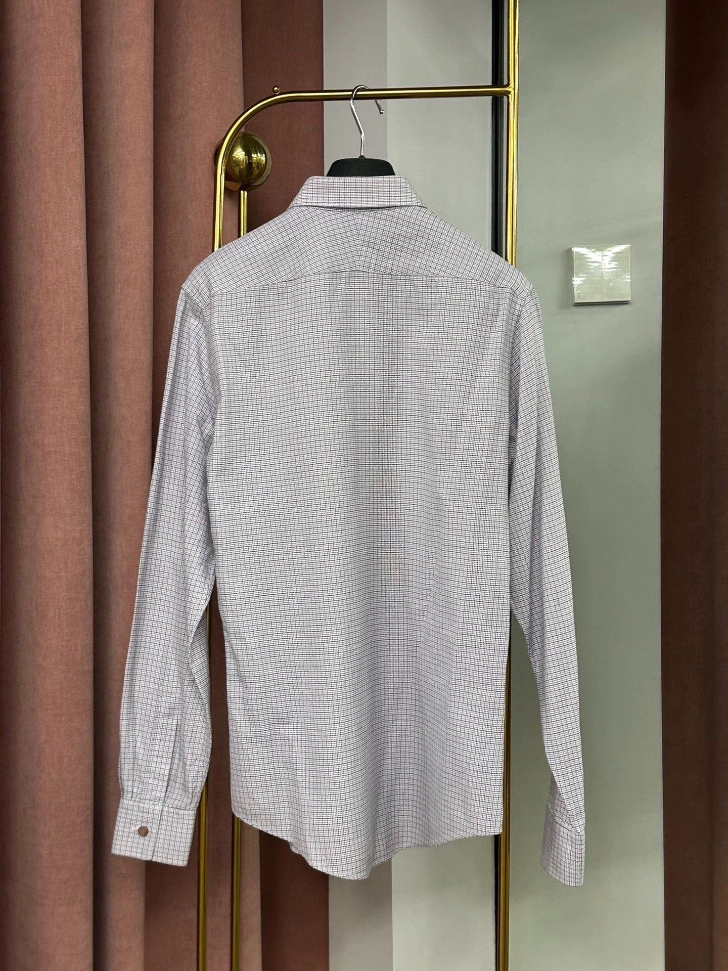Hermes Hermes Checked Long Sleeve Shirt Size US M / EU 48-50 / 2 - 3 Thumbnail
