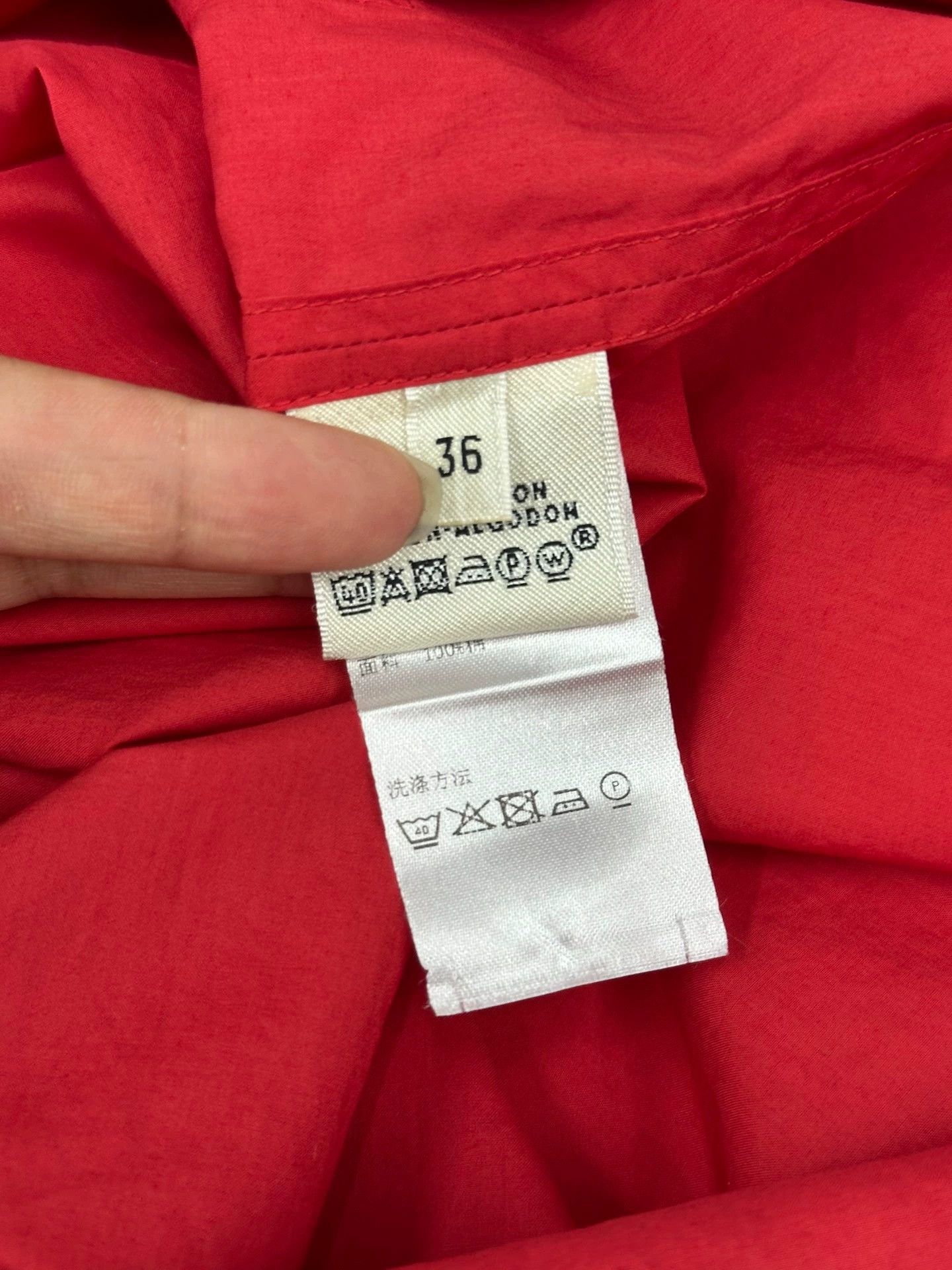 Hermes Hermes Red Shirt Top Size 36 Size US S / EU 44-46 / 1 - 6 Thumbnail