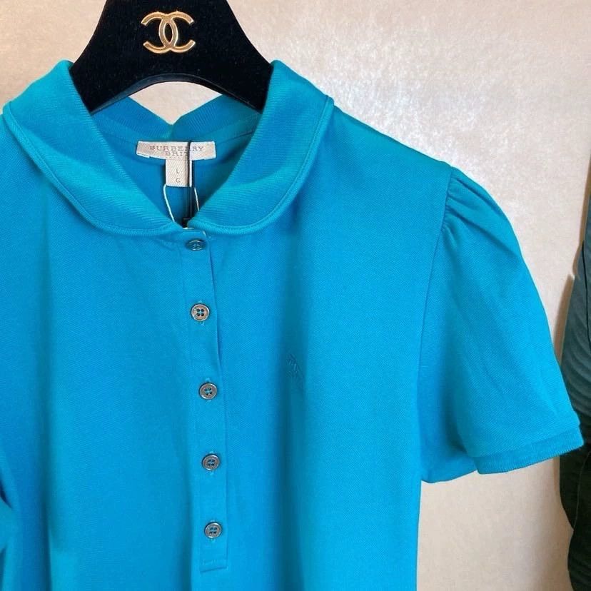 Burberry Burberry Blue Polo Shirt L Size US L / EU 52-54 / 3 - 4 Thumbnail