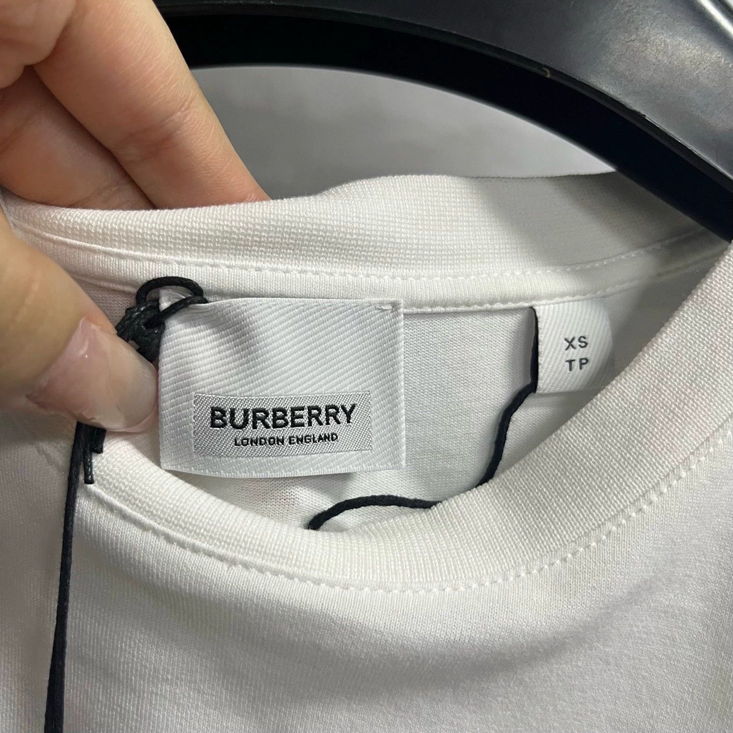 Burberry Burberry White Logo Print Short Sleeve T-shirt Size US XS / EU 42 / 0 - 2 Thumbnail