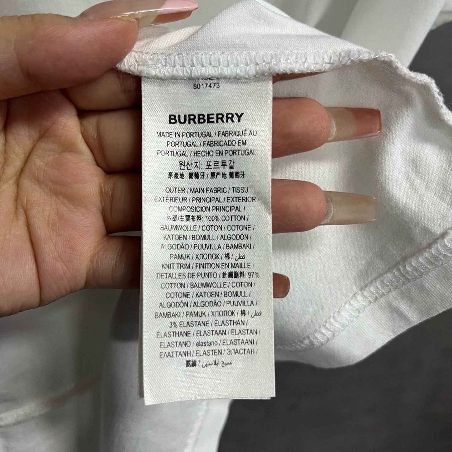 Burberry Burberry White Logo Print Short Sleeve T-shirt Size US XS / EU 42 / 0 - 4 Thumbnail