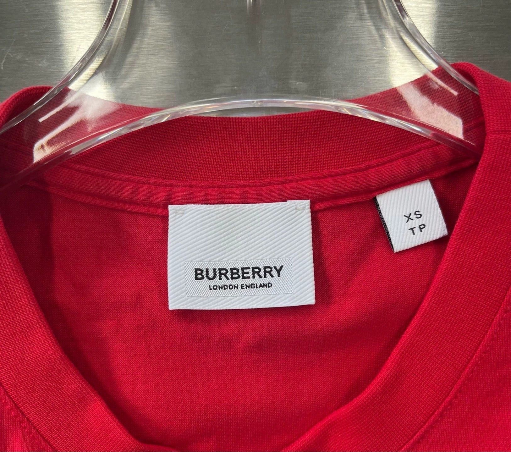 Burberry Burberry Red Logo Short Sleeve T-shirt Size US XS / EU 42 / 0 - 3 Thumbnail